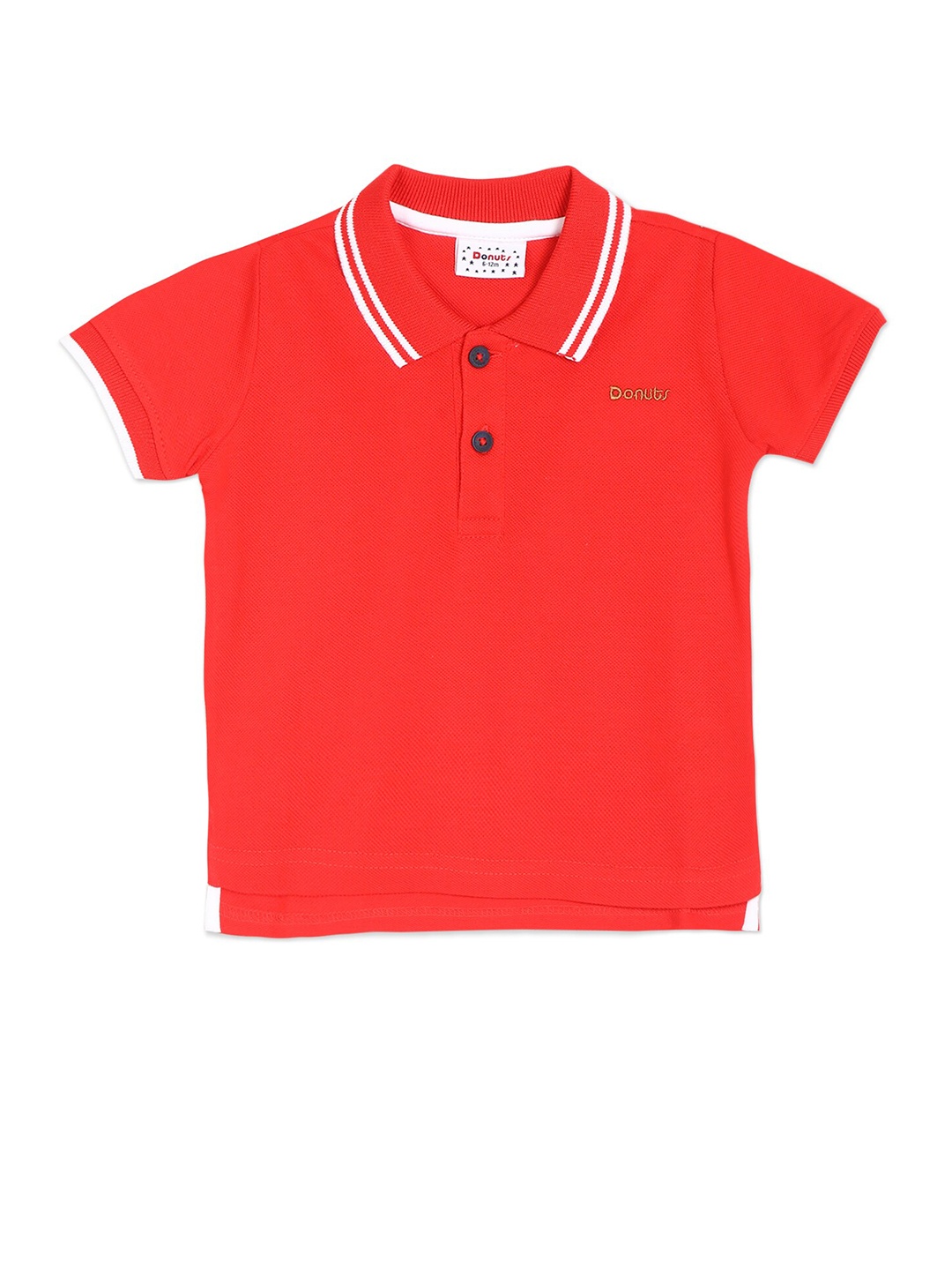 

Donuts Boys Red Polo Collar T-shirt