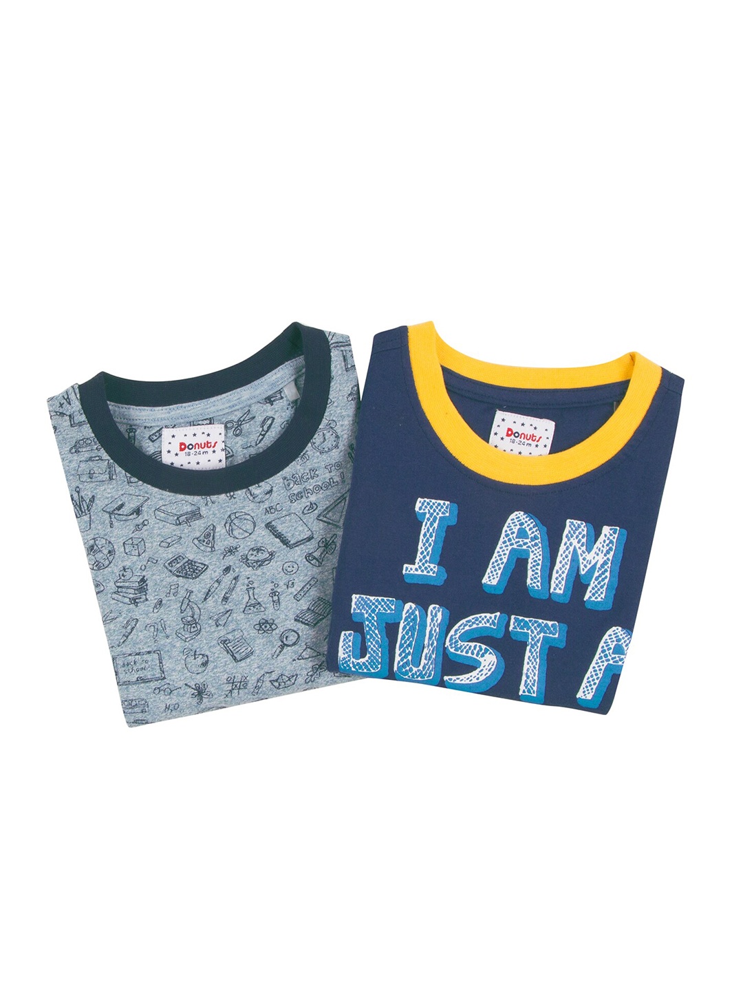 

Donuts Boys Blue 2 Printed Applique T-shirt