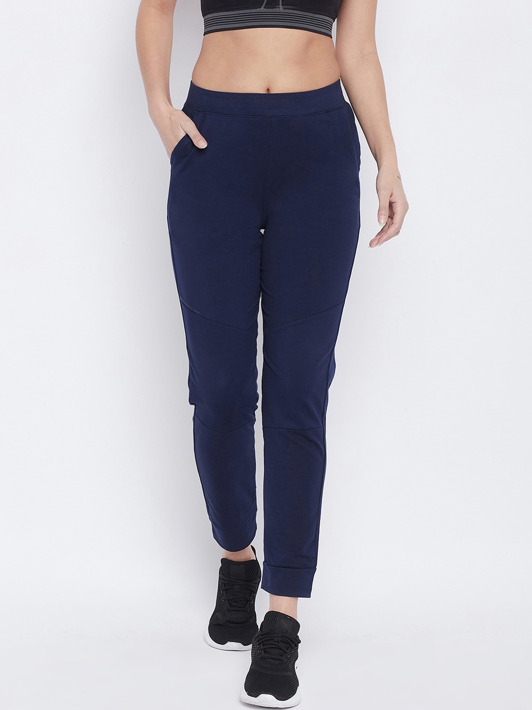 

Okane Women Navy Blue Solid Joggers