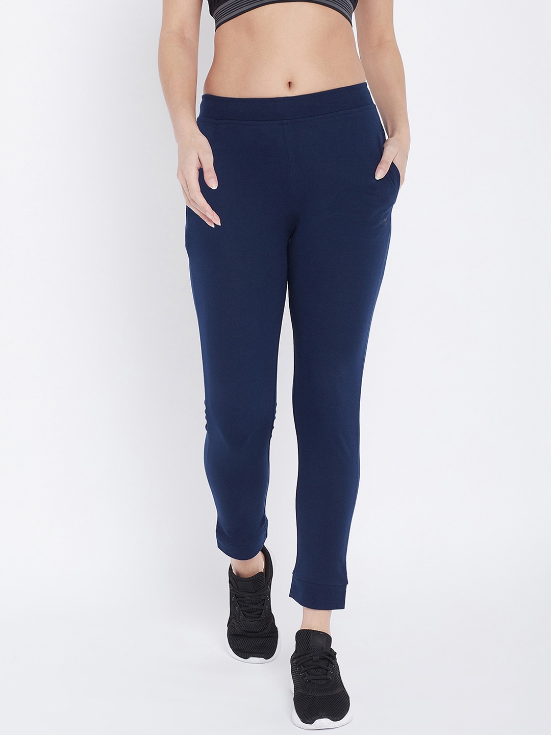 

Okane Women Navy Blue Solid Jogger