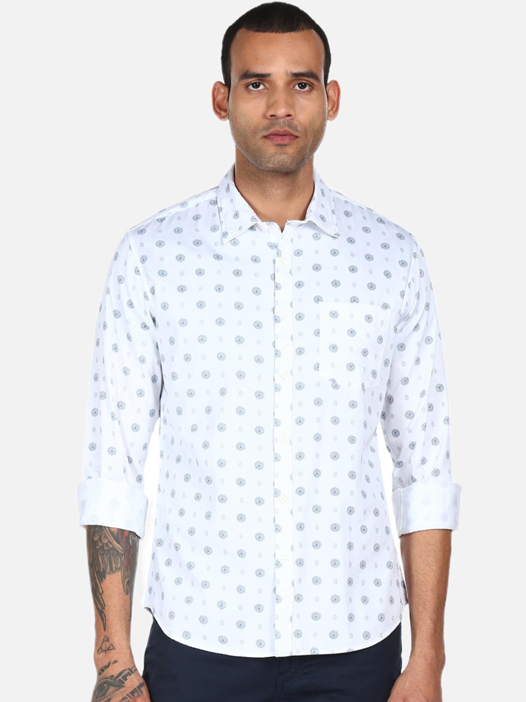 

AD By Arvind Men Multicoloured Printed Casual Shirt, Multi