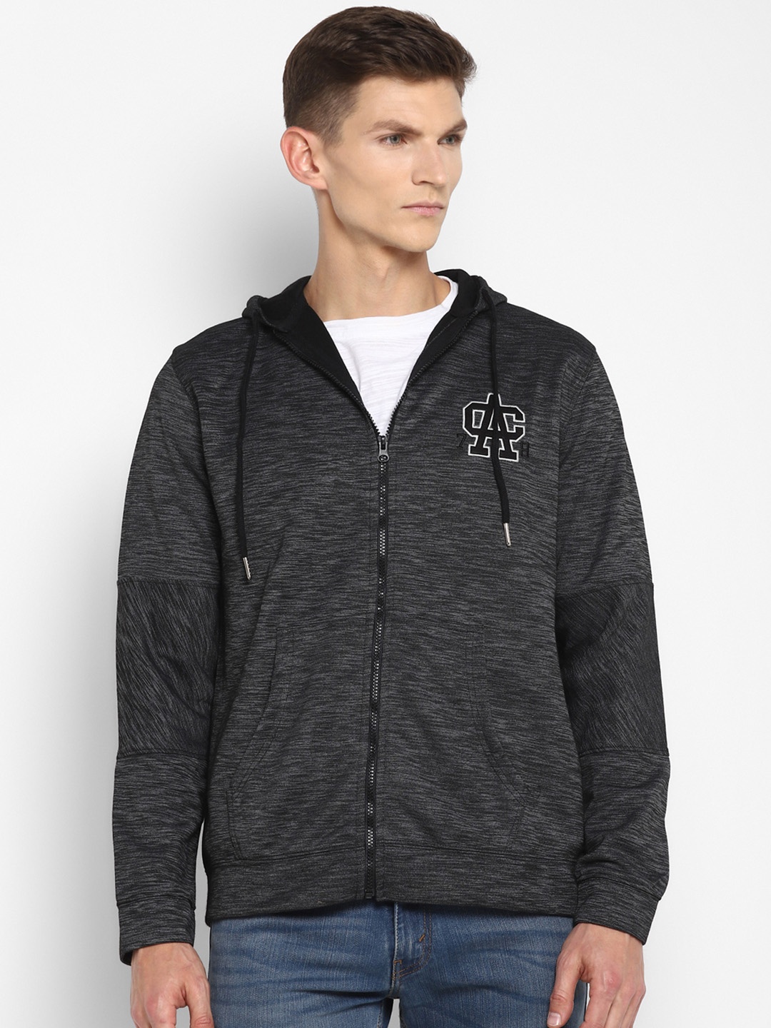 

American Crew Men Grey Sporty Jacket