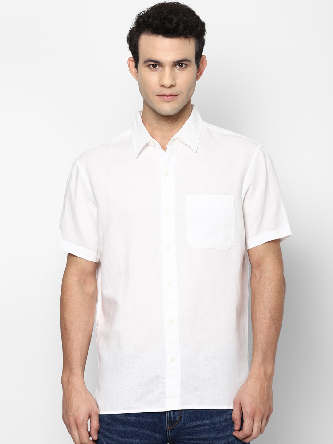 

AMERICAN EAGLE OUTFITTERS Men White Opaque Casual Shirt