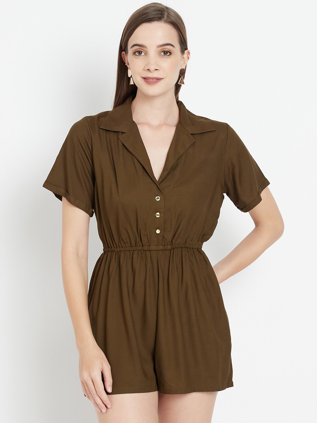 

WESTCLO Olive Green Jumpsuit