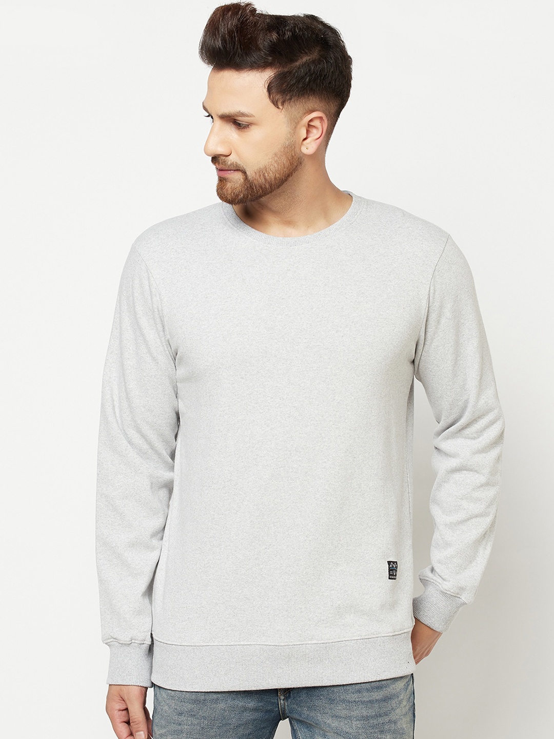 

ELEGANCE Men Grey Sweatshirt