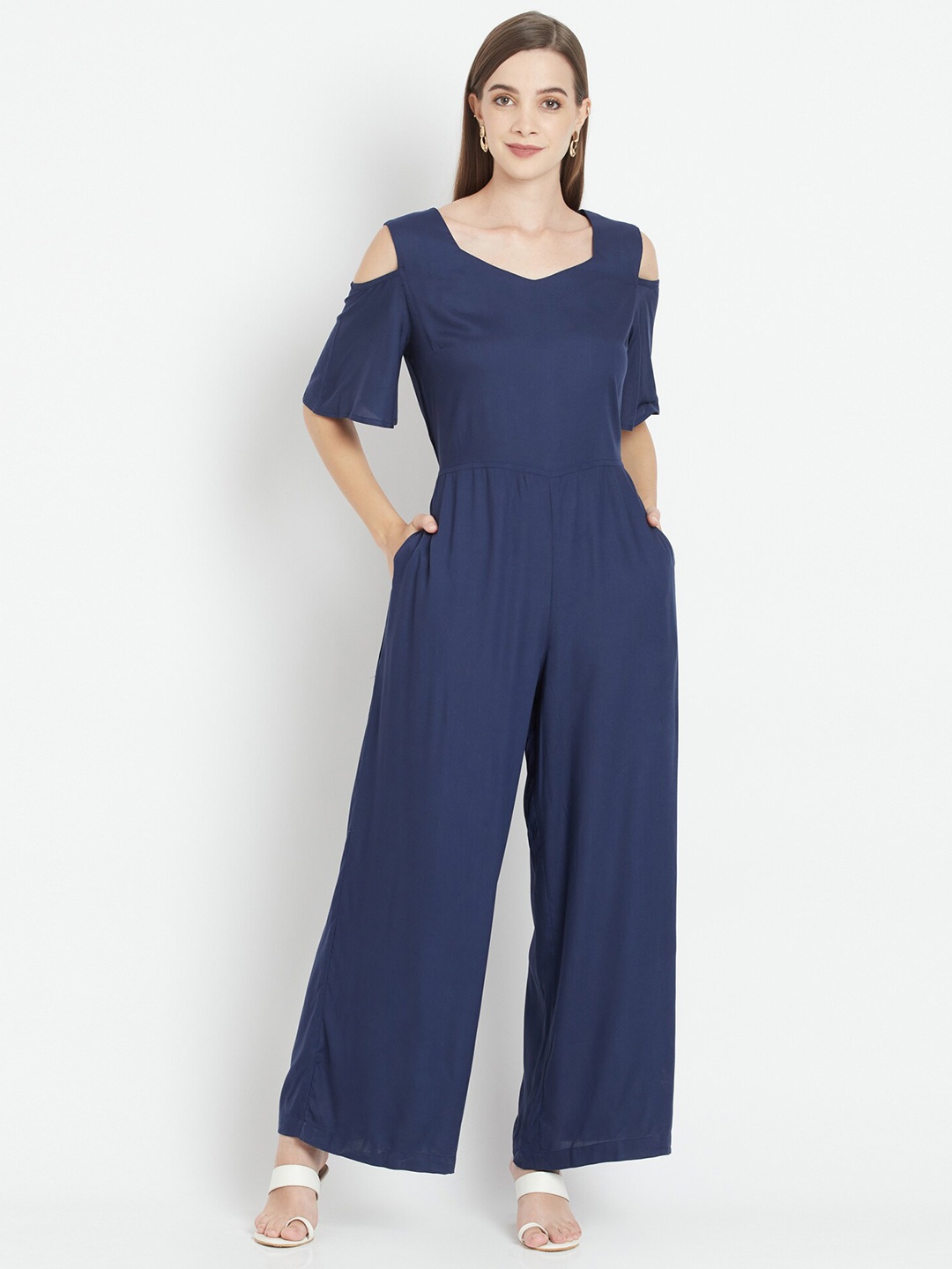 

WESTCLO Blue Basic Jumpsuit