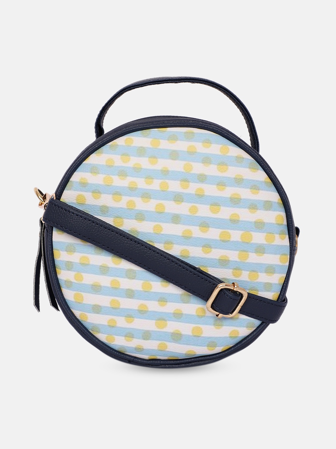 

Bagsy Malone Blue Printed Structured Sling Bag
