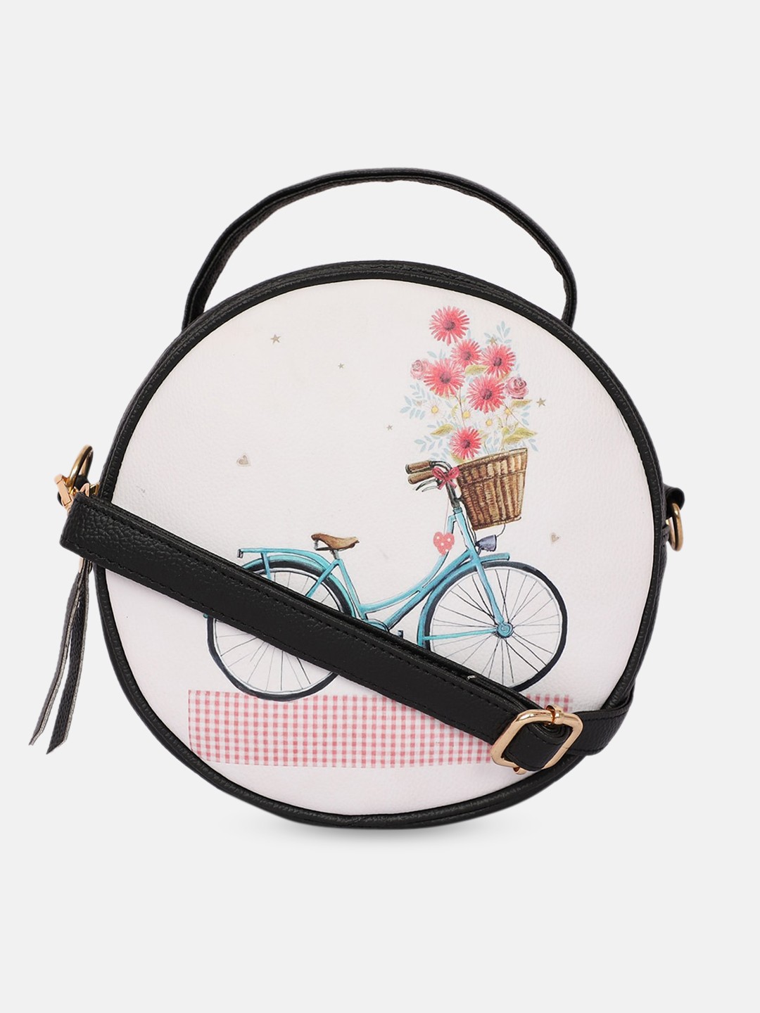 

Bagsy Malone Multicoloured Floral Printed PU Structured Sling Bag, Multi