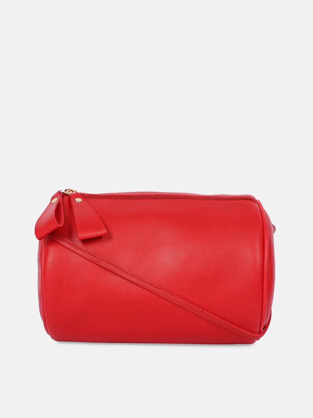 

Bagsy Malone Red PU Structured Sling Bag with Bow Detail