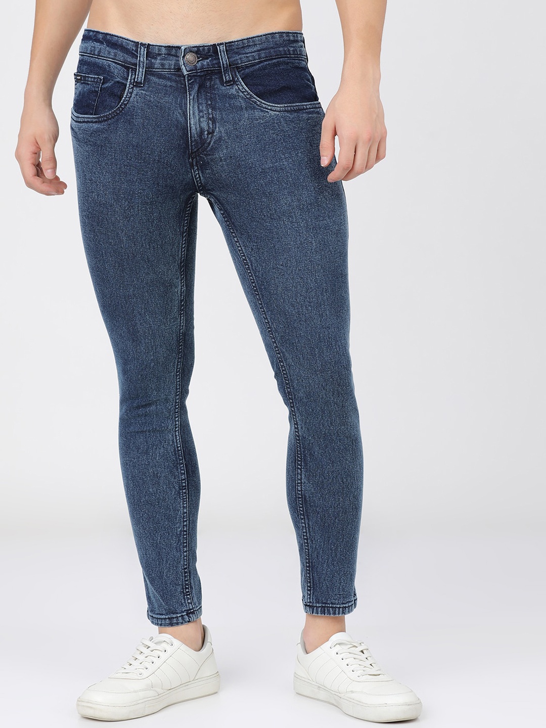HIGHLANDER Men Blue Tapered Fit Stretchable Jeans