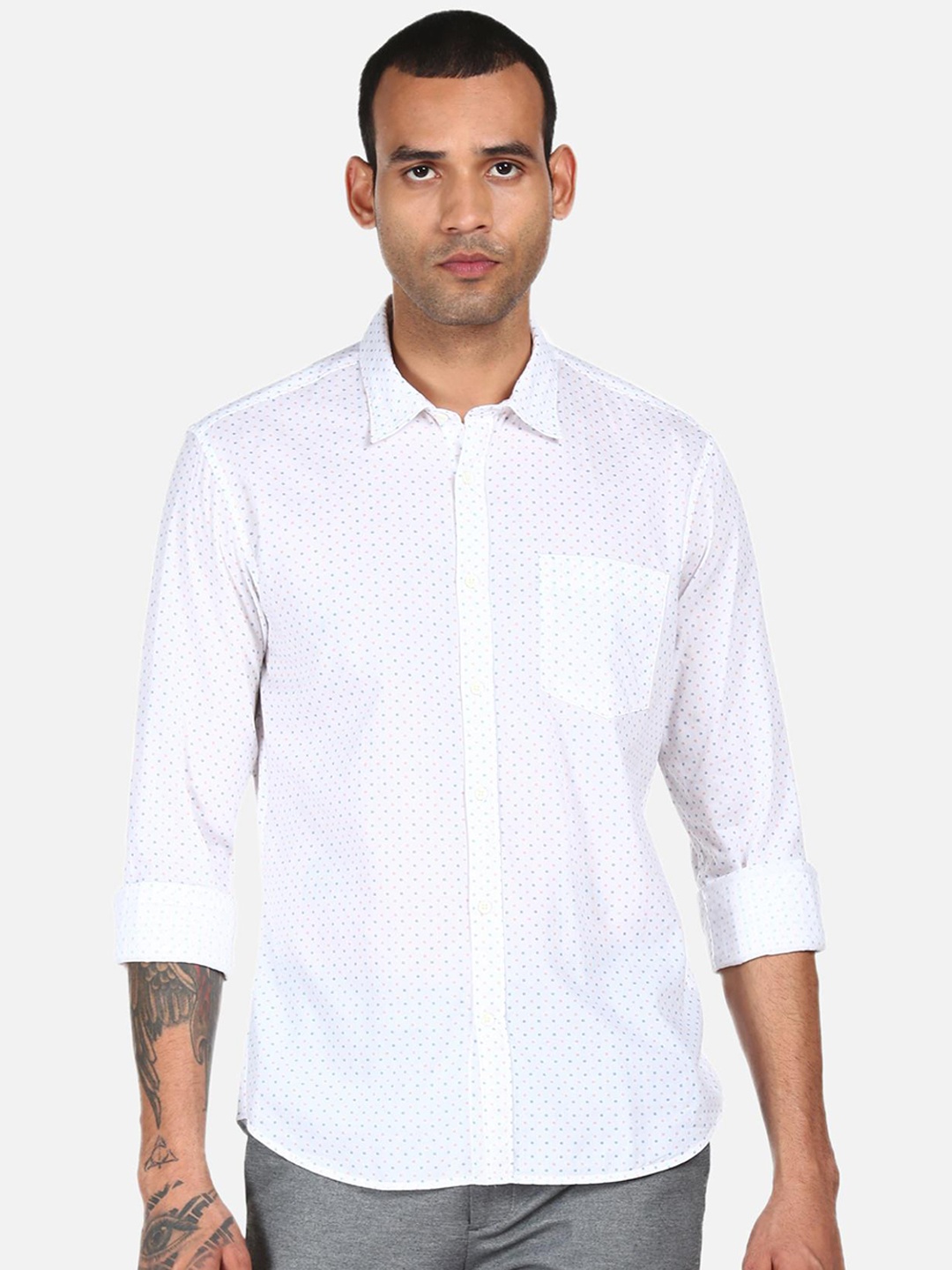 

AD By Arvind Men Multicoloured Printed Casual Shirt, Multi