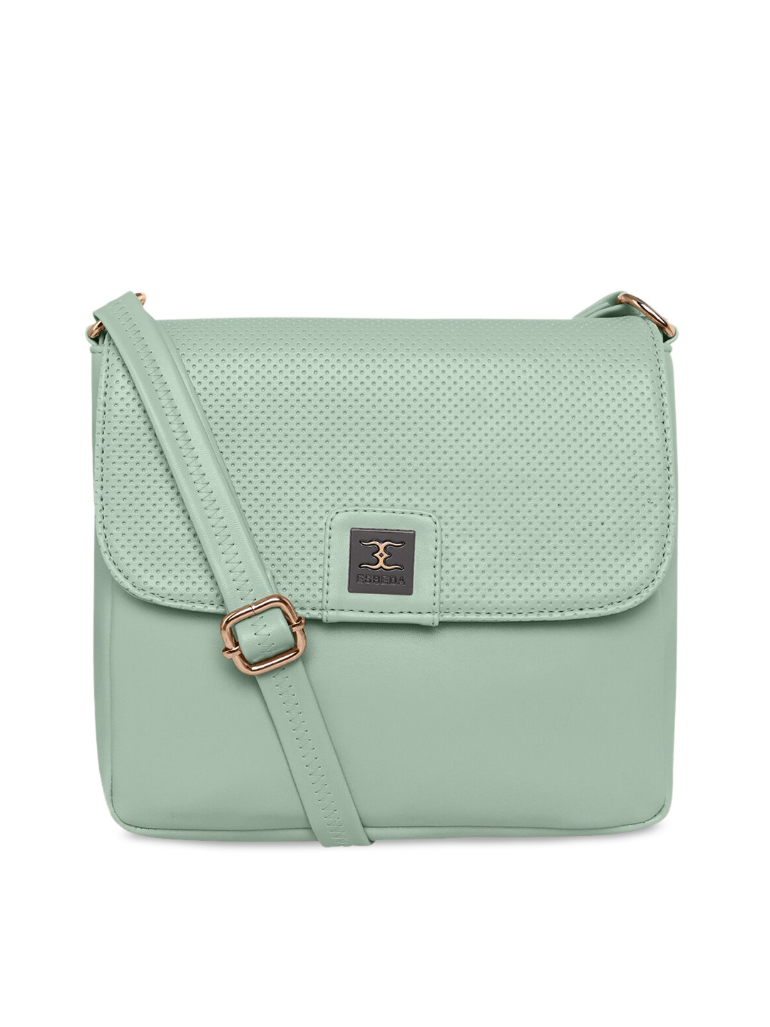 

ESBEDA Green Textured PU Structured Sling Bag