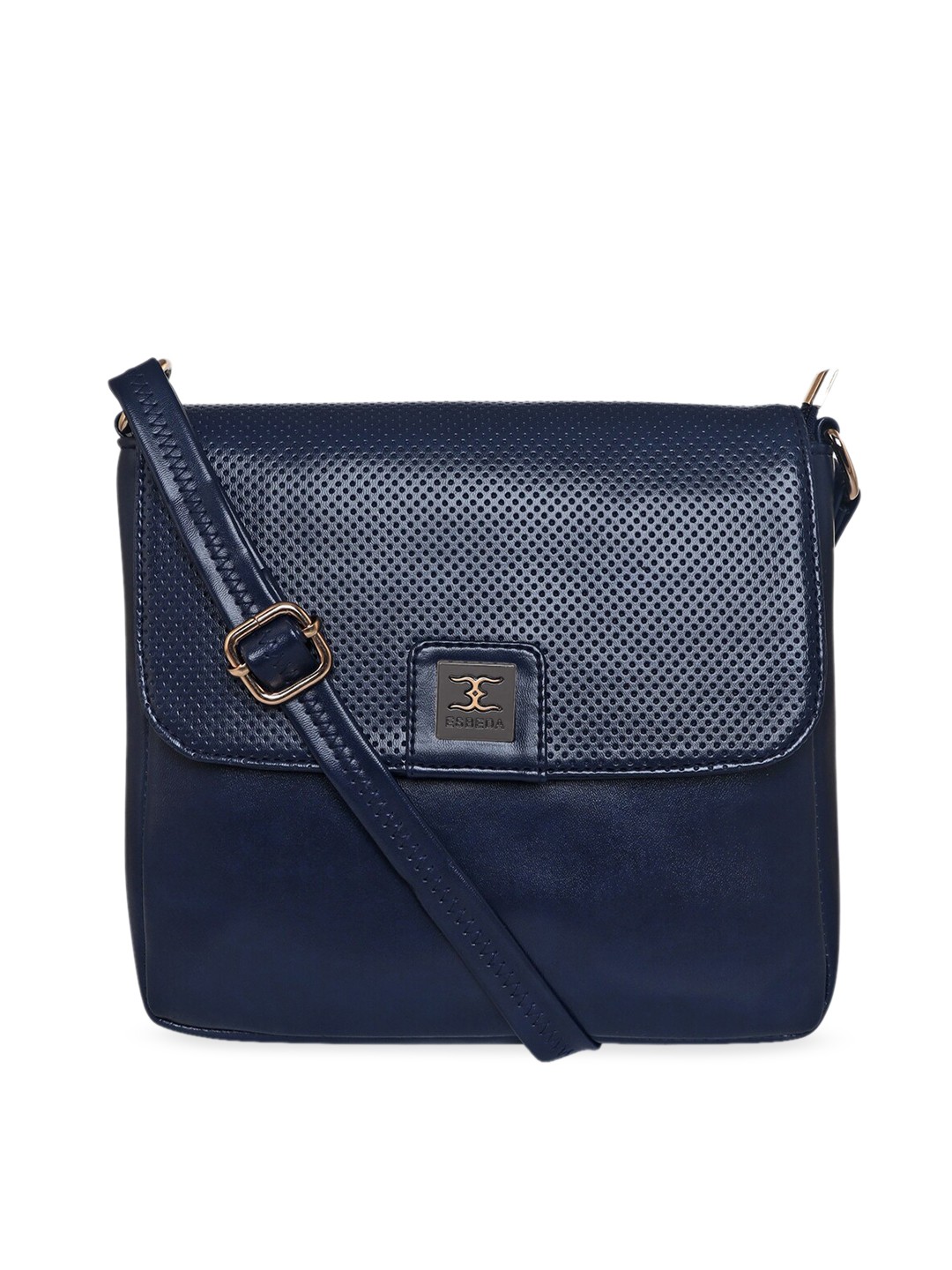

ESBEDA Blue Textured Structured Sling Bag