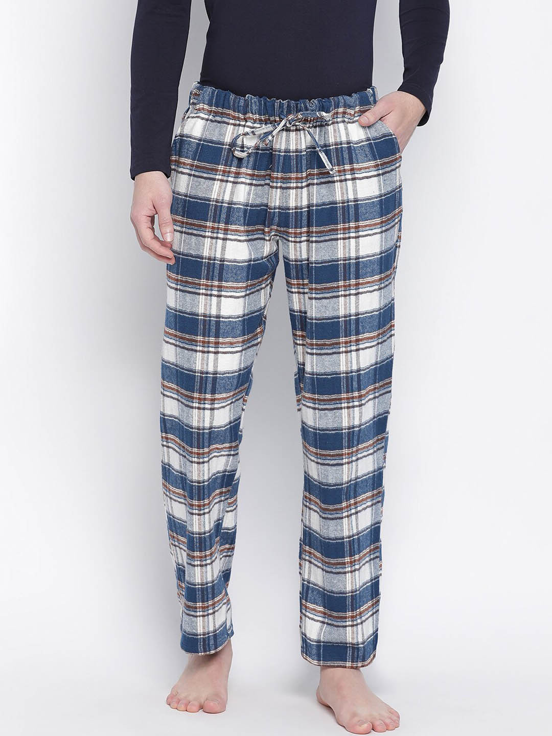 

Oxolloxo Men Multi Checked Lounge Pants