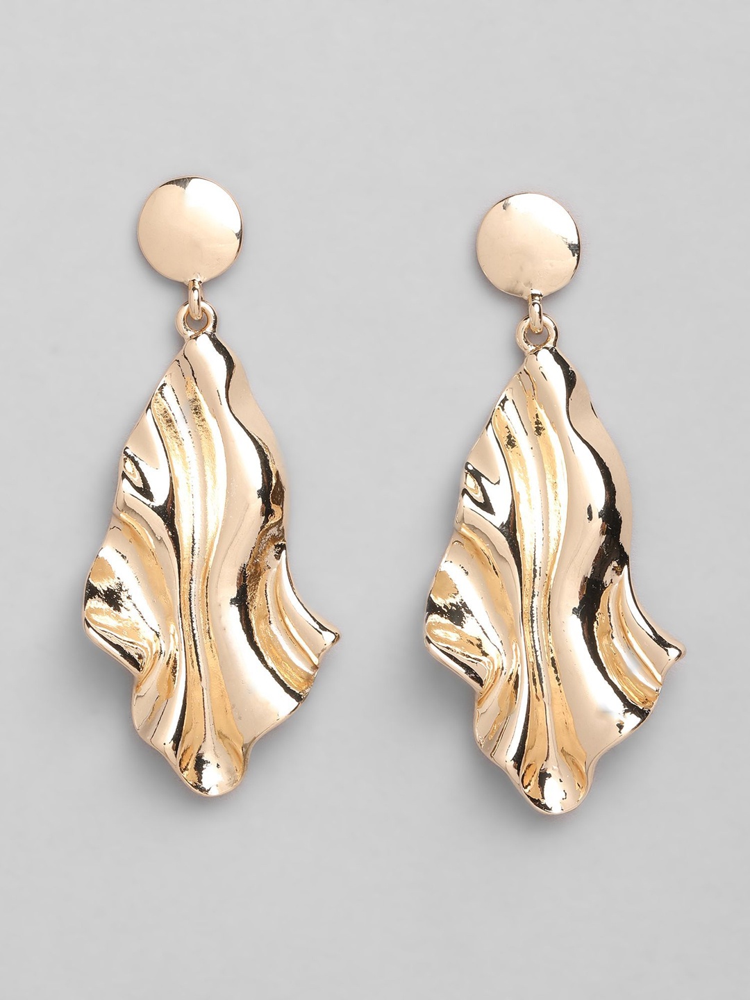 

20Dresses Gold-Toned Contemporary Drop Earrings