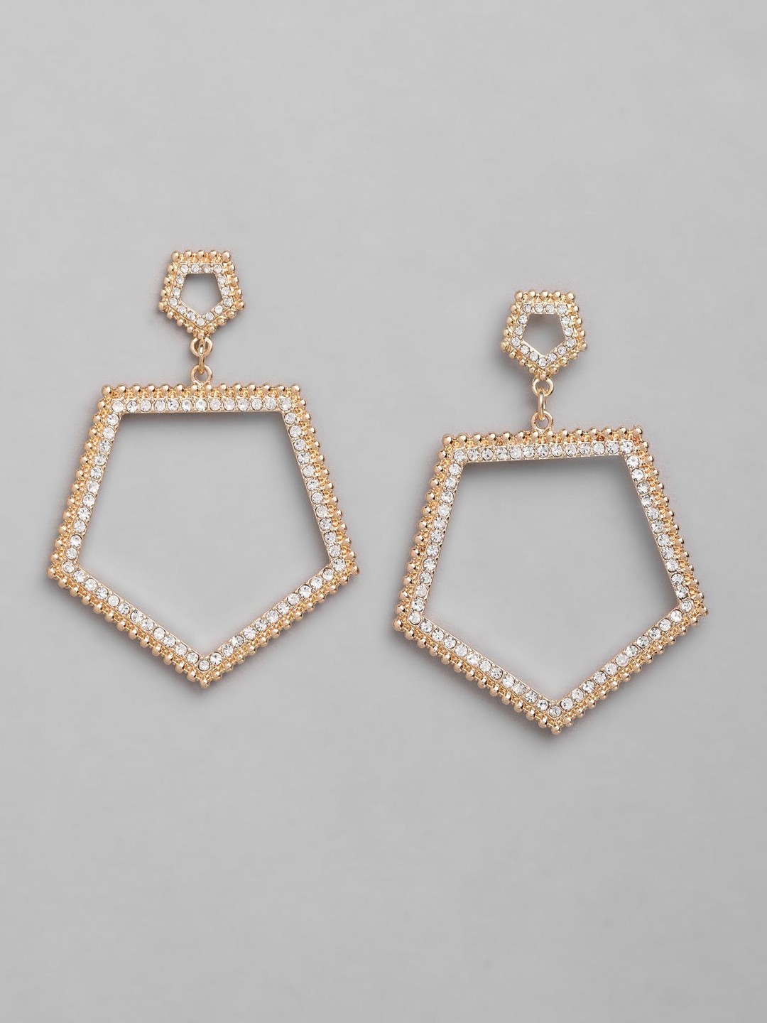 

20Dresses Gold-Toned Contemporary Jhumkas Earrings