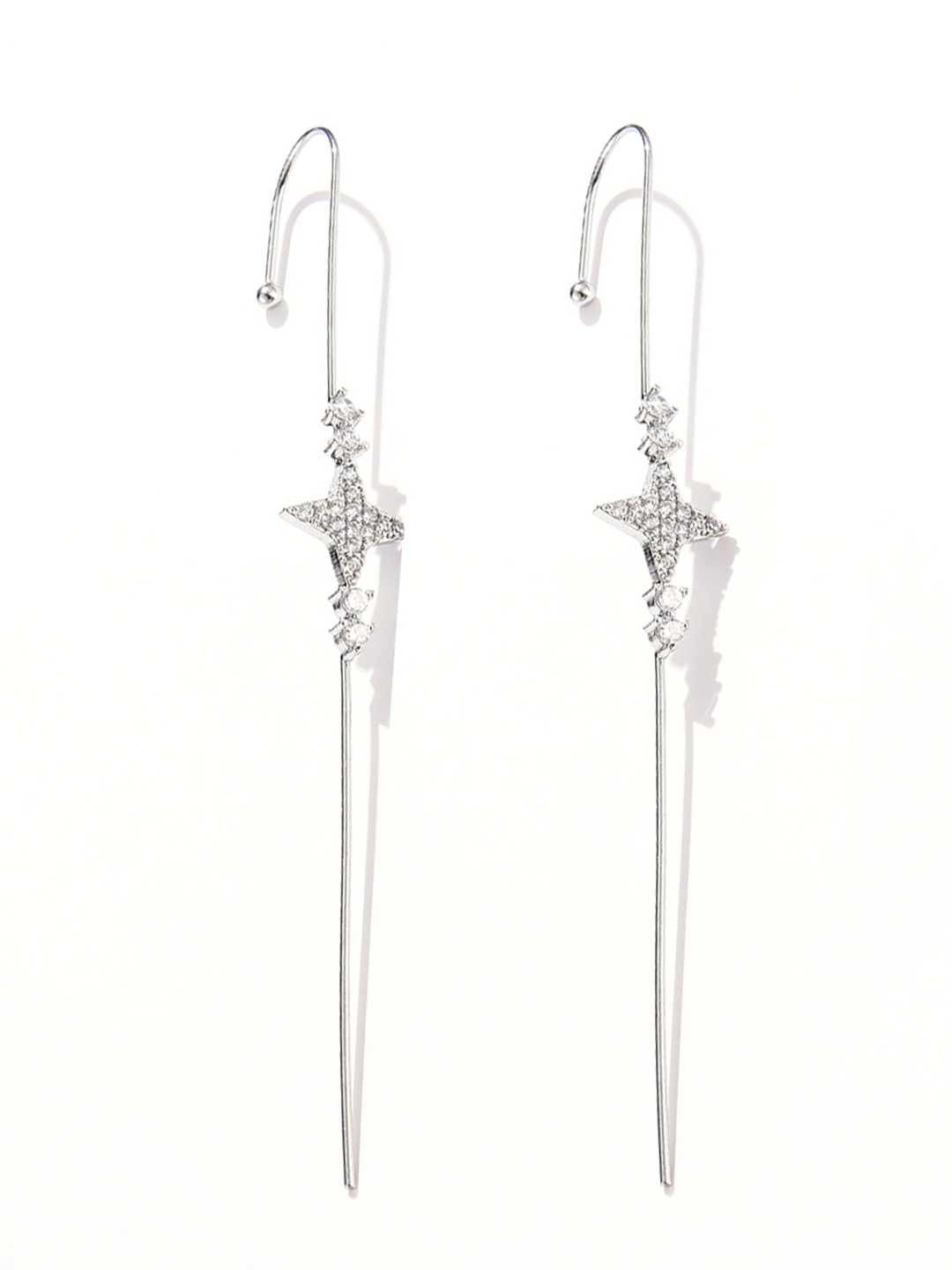 

URBANIC Silver-Toned Quirky Studs Earrings