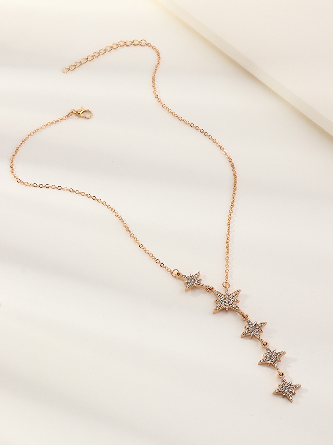 

URBANIC Gold-Toned & Silver-Toned Pendant Necklace