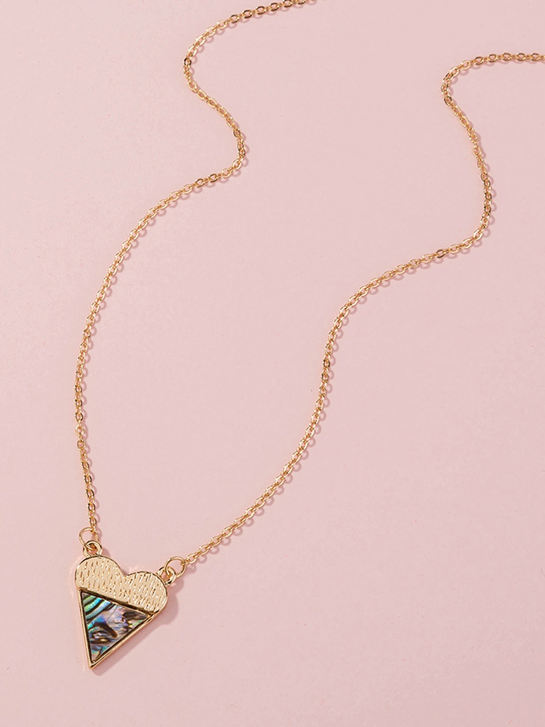 

URBANIC Women Gold-Toned & Blue Pendant Necklace