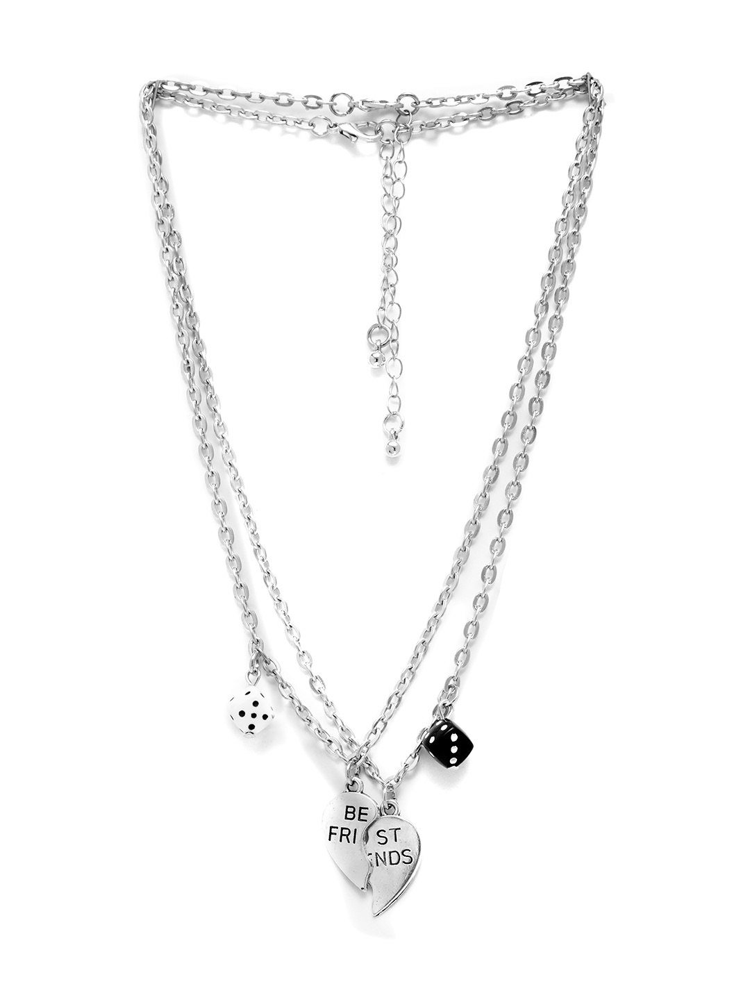 

URBANIC Silver-Toned Brass Necklace