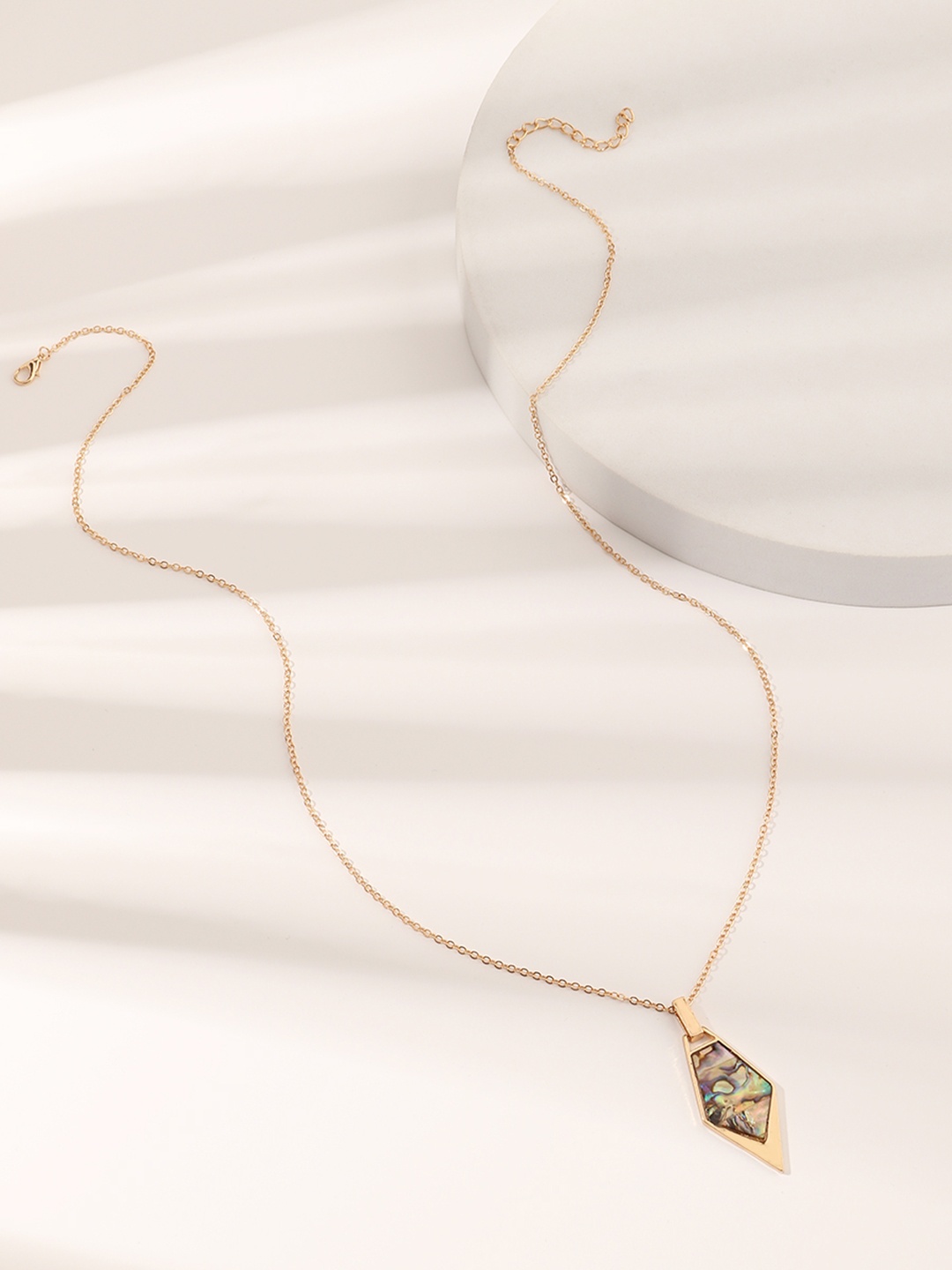 

URBANIC Women Gold-Toned & Green Necklace