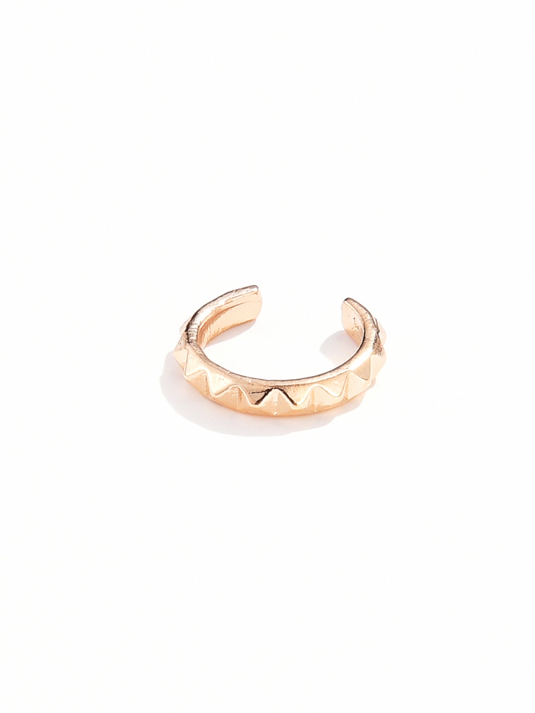

URBANIC Gold-Toned Circular Ear Cuff Earrings