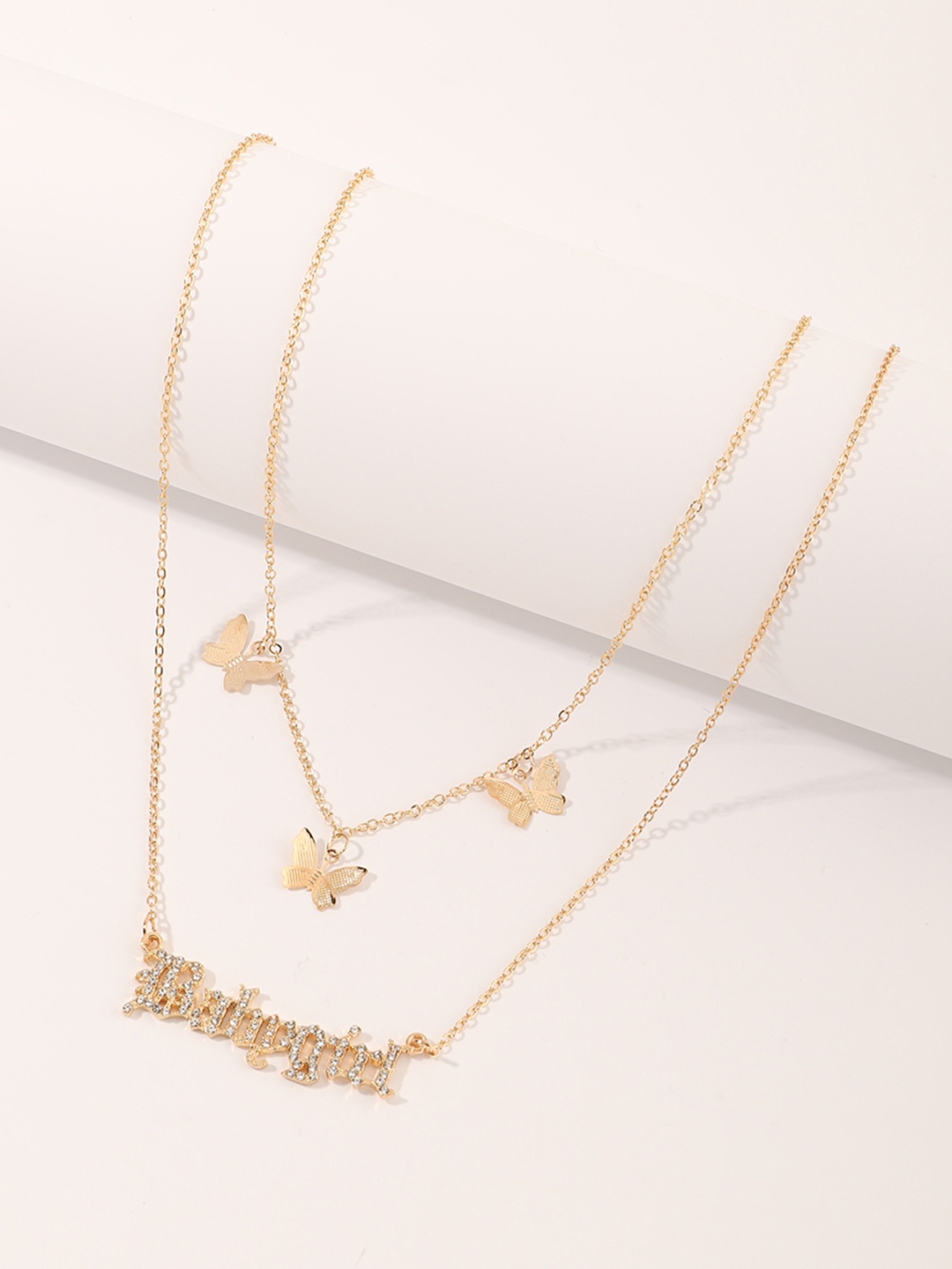 

URBANIC Women Pack of2 Gold-Toned Layered Necklace