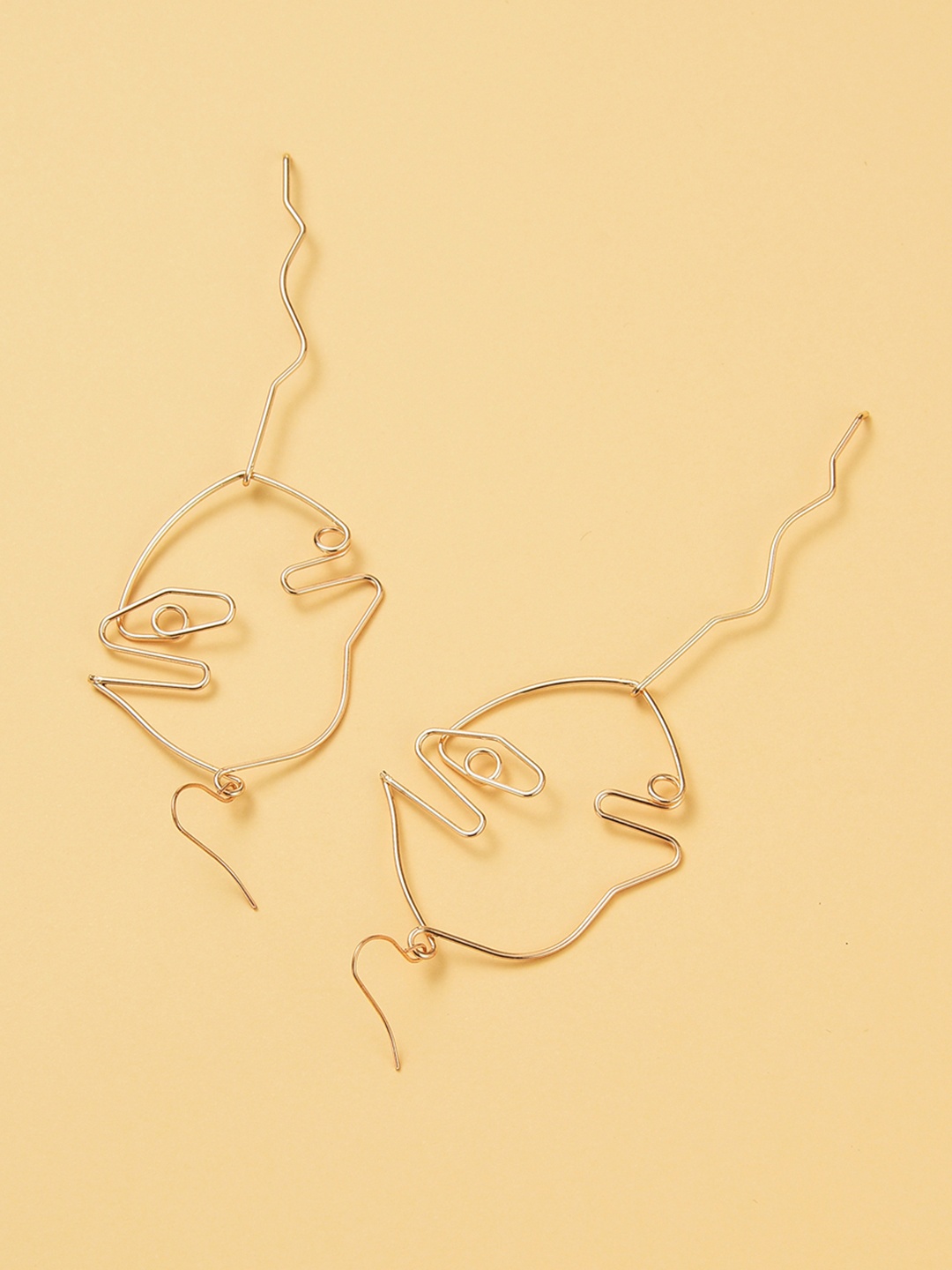 

URBANIC Gold-Toned Contemporary Drop Earrings
