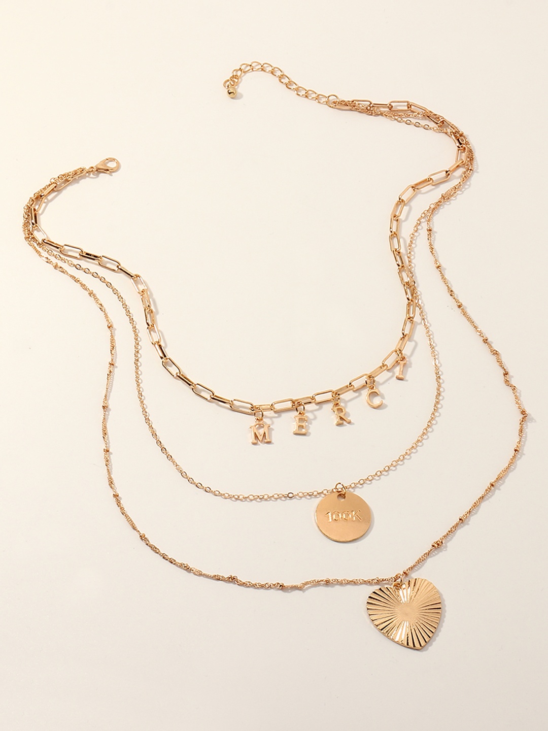 

URBANIC Gold-Toned Layered Chain