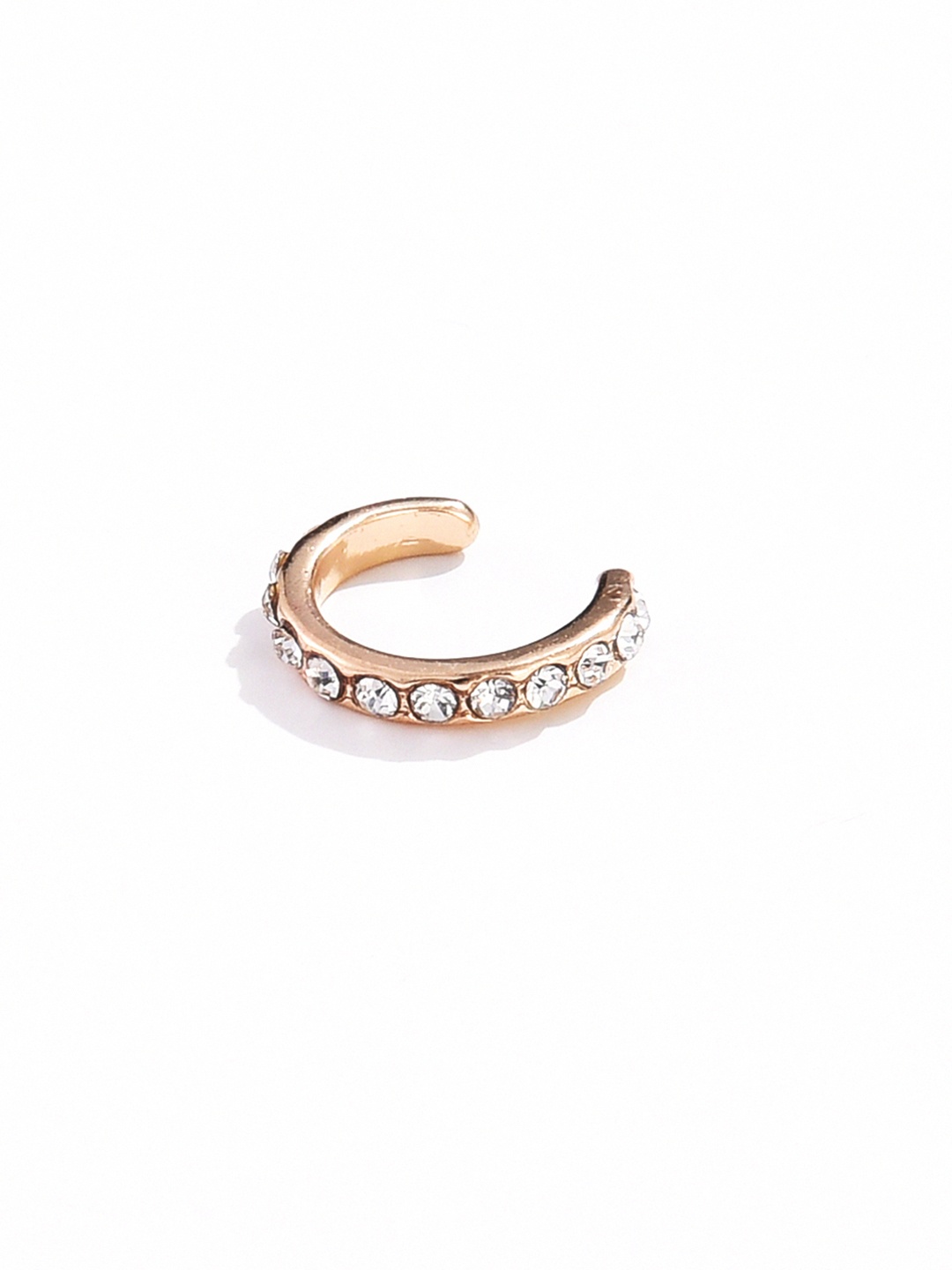 

URBANIC Gold-Toned Circular Ear Cuff Earrings