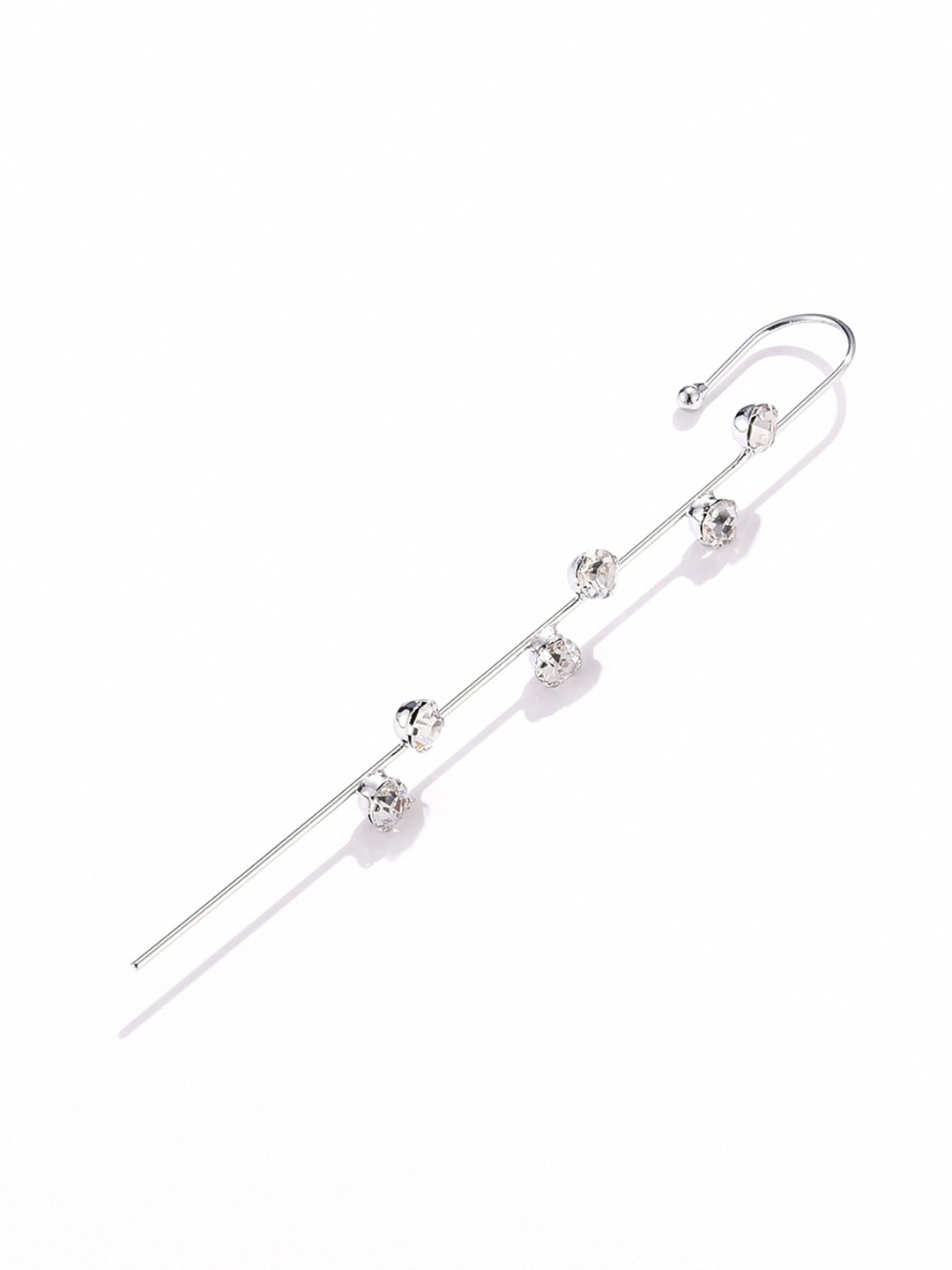 

URBANIC Silver-Toned Spiked Studs Earrings