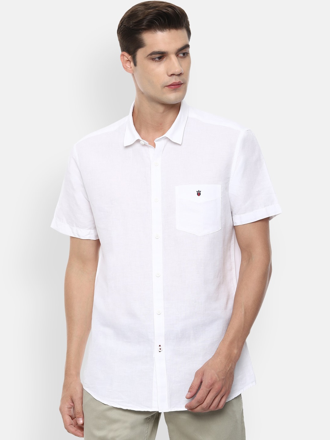 

Louis Philippe Sport Men White Slim Fit Opaque Casual Shirt