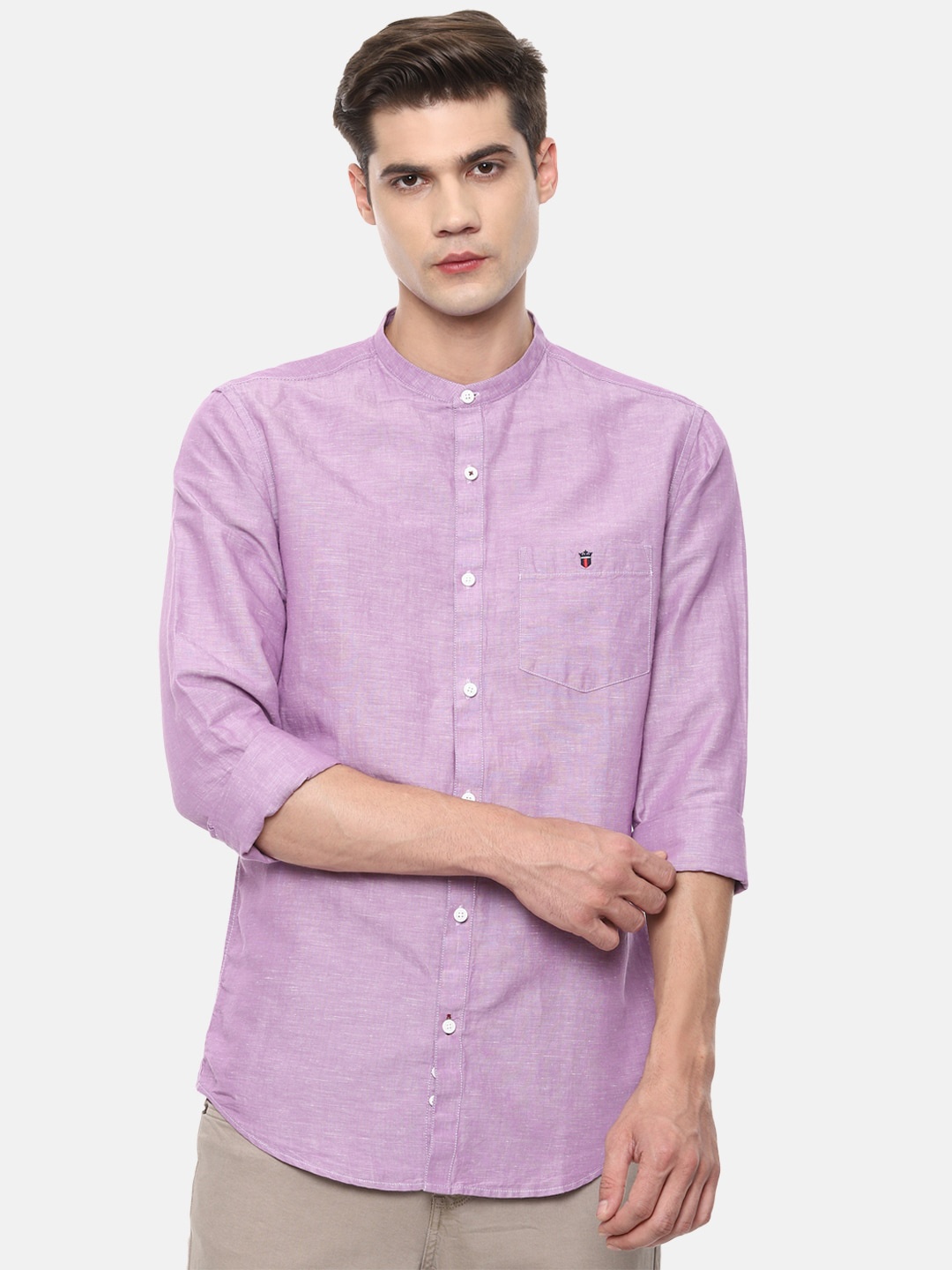 

Louis Philippe Sport Men Purple Slim Fit Opaque Casual Shirt