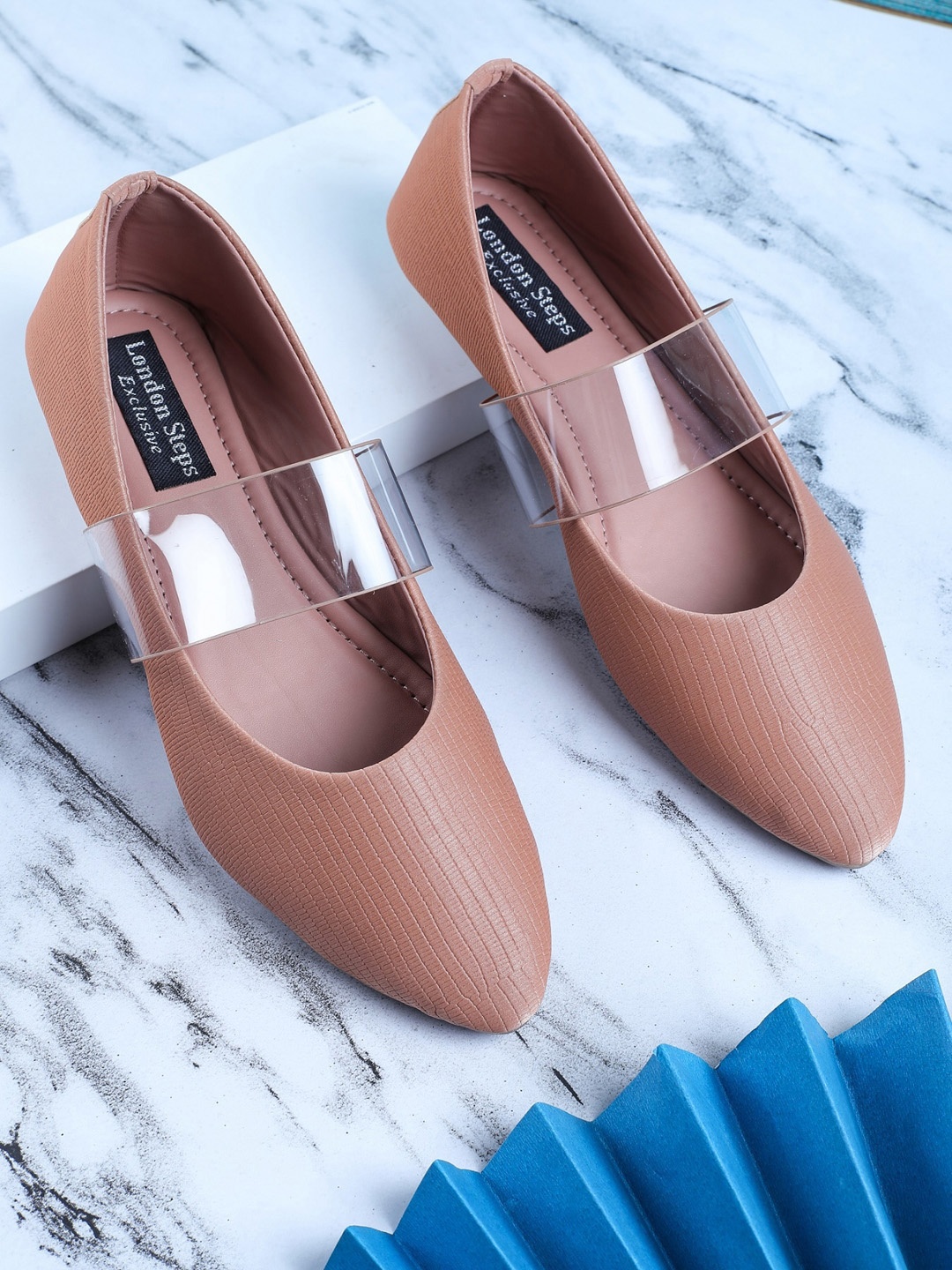 

LONDON STEPS Women Beige Ballerinas Flats
