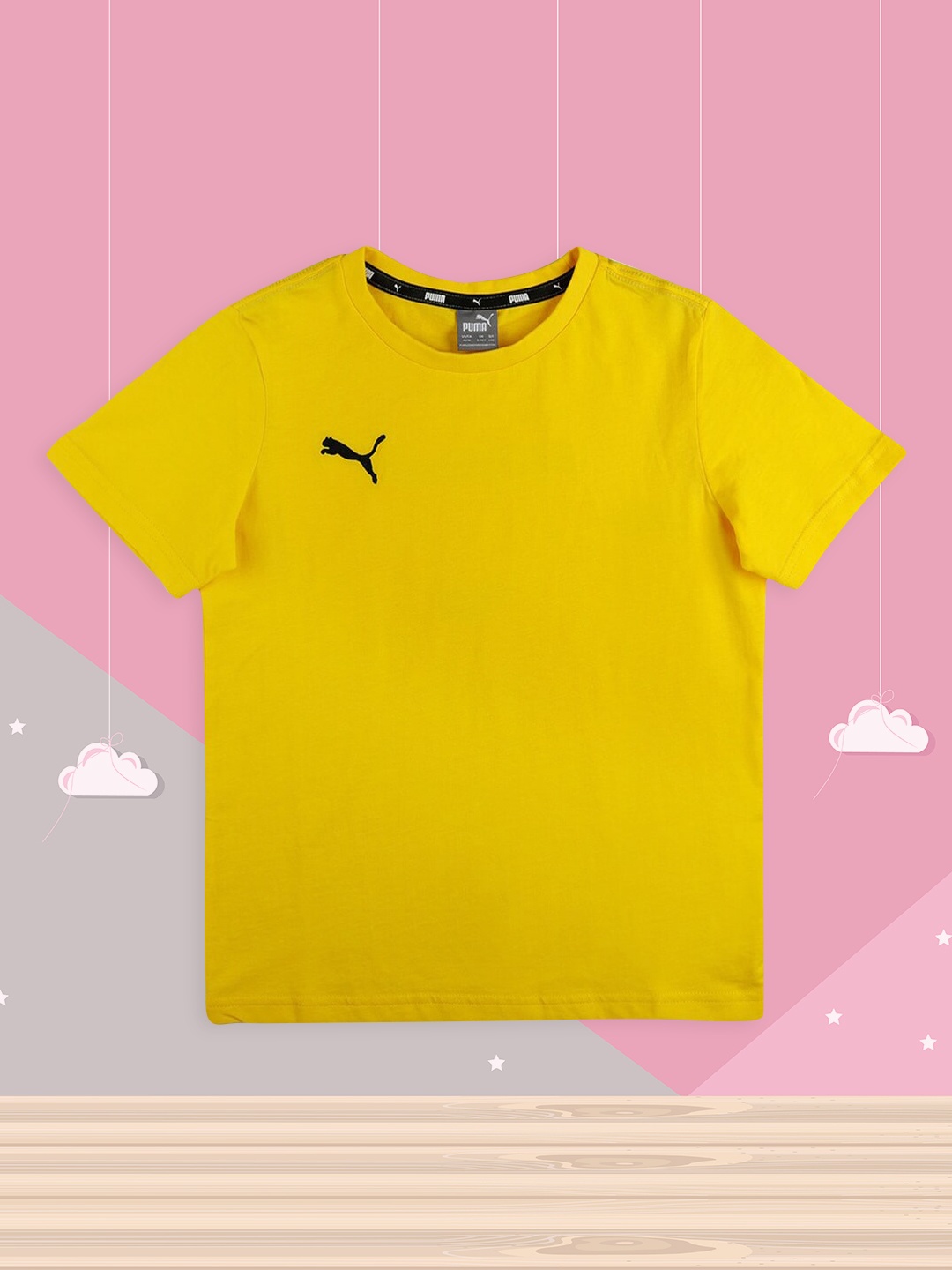 

Puma teamGOAL Kids Yellow Printed Slim Fit T-shirt