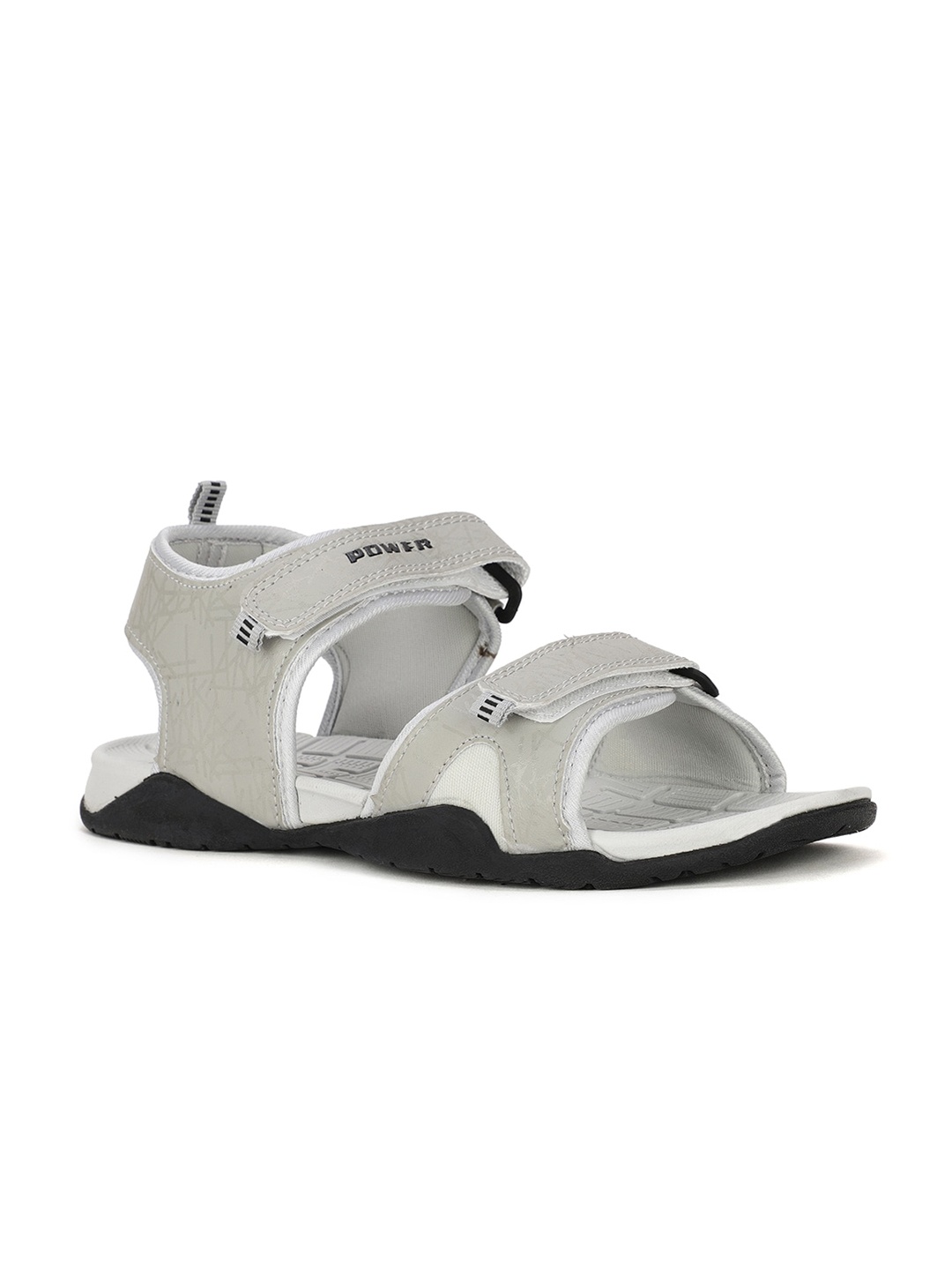 

Power Men Grey Printed Sports Sandals