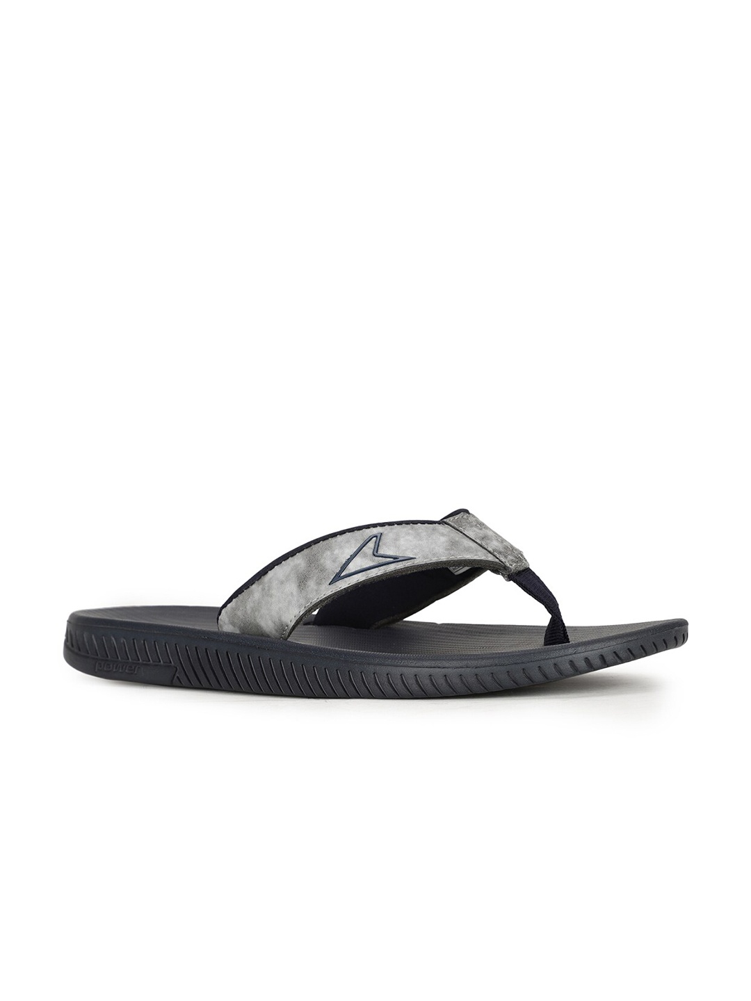 

Power Men Black & Grey Printed Thong Flip-Flops