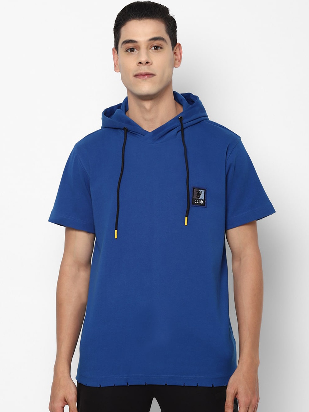 

FOREVER 21 Men Blue Cotton Sweatshirt