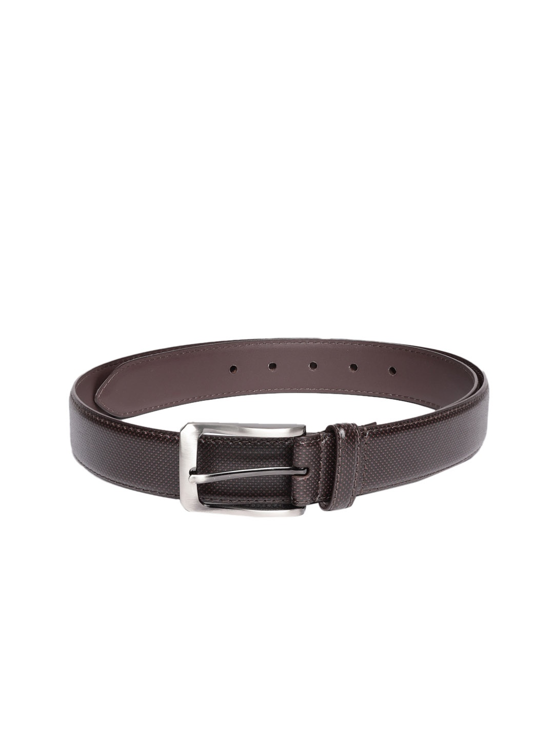 

Park Avenue Men Coffee Brown Textured Belt