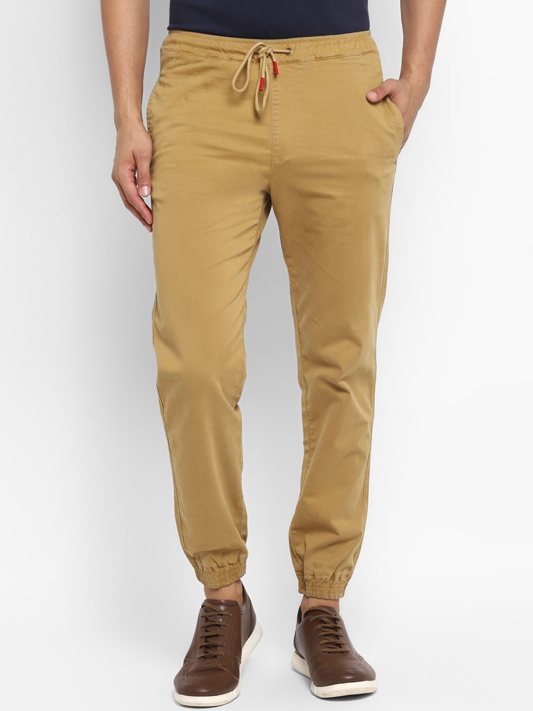 

Royal Enfield Men Khaki Joggers Trousers