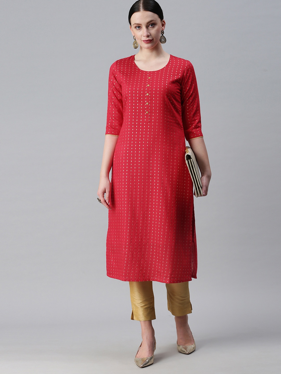 

ETIQUETTE Women Red Kurta