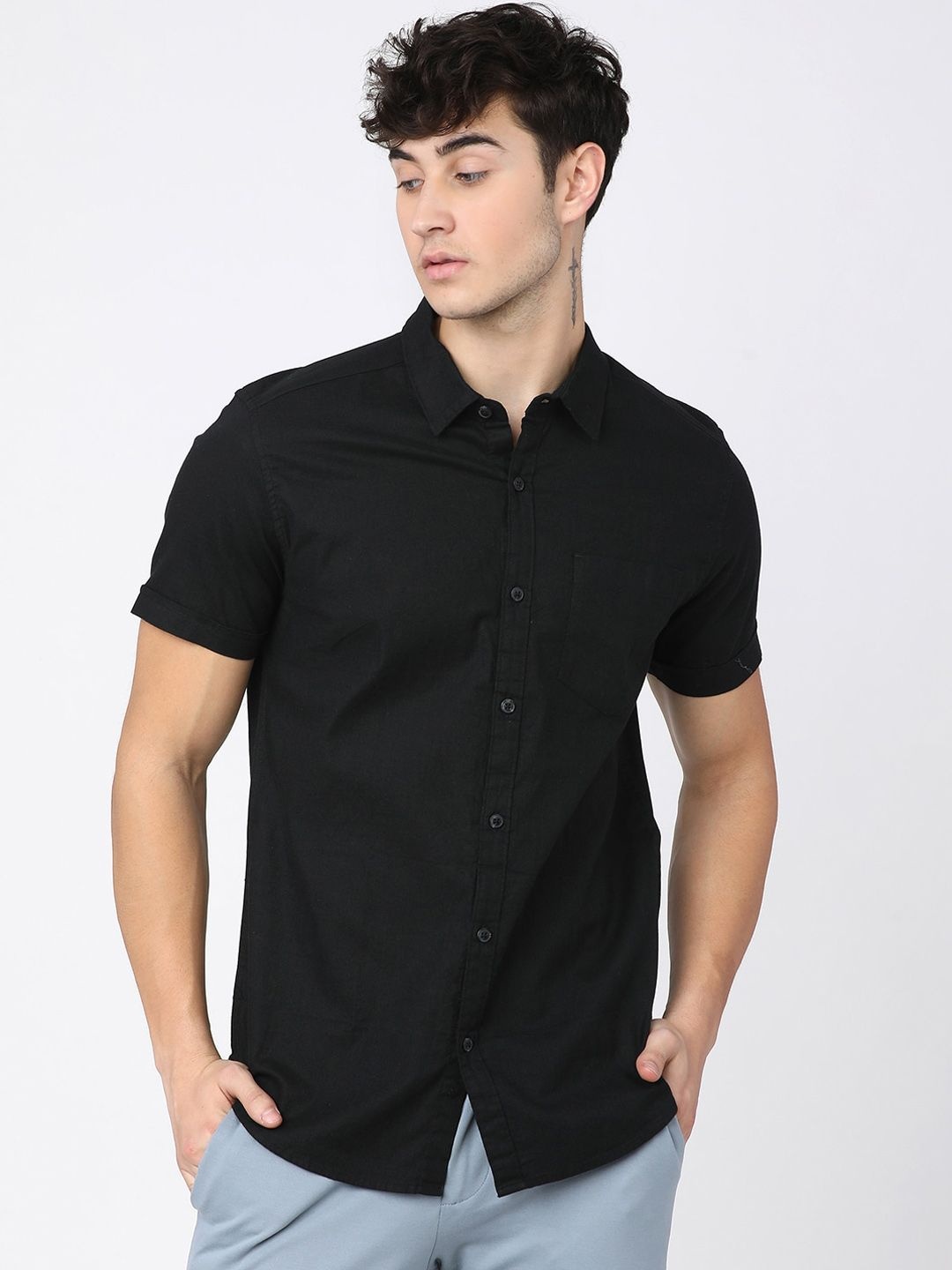 

KETCH Men Black Slim Fit Casual Shirt