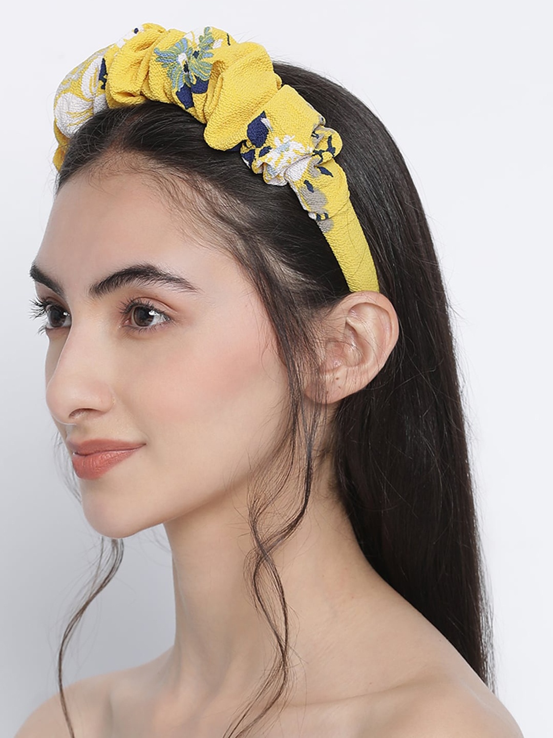 

Knotty Tail Women Yellow & Black Hairband