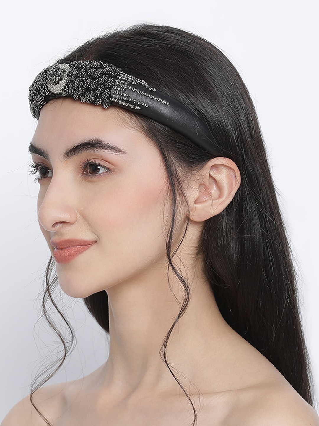 

Knotty Tail Women Black Head Band