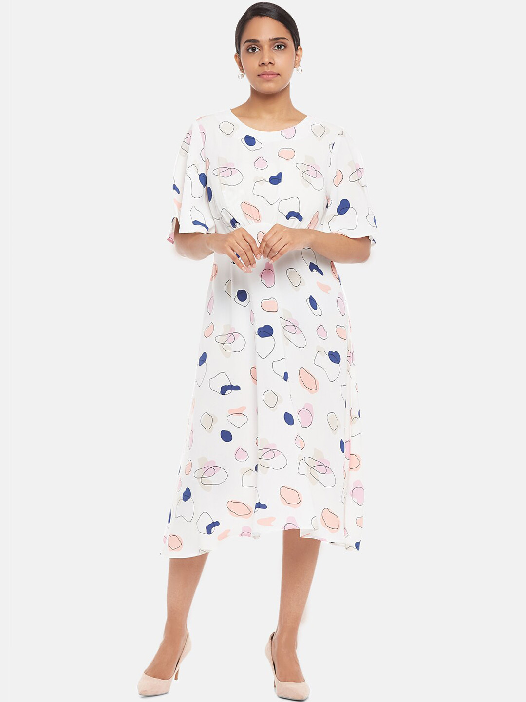 

Annabelle by Pantaloons Woman White Formal Midi Dress