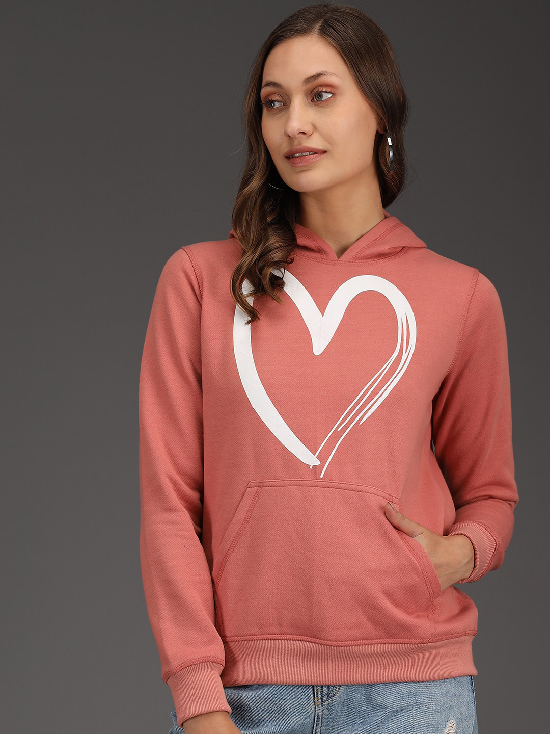 

Kotty Women Pink Printed Sweatshirt