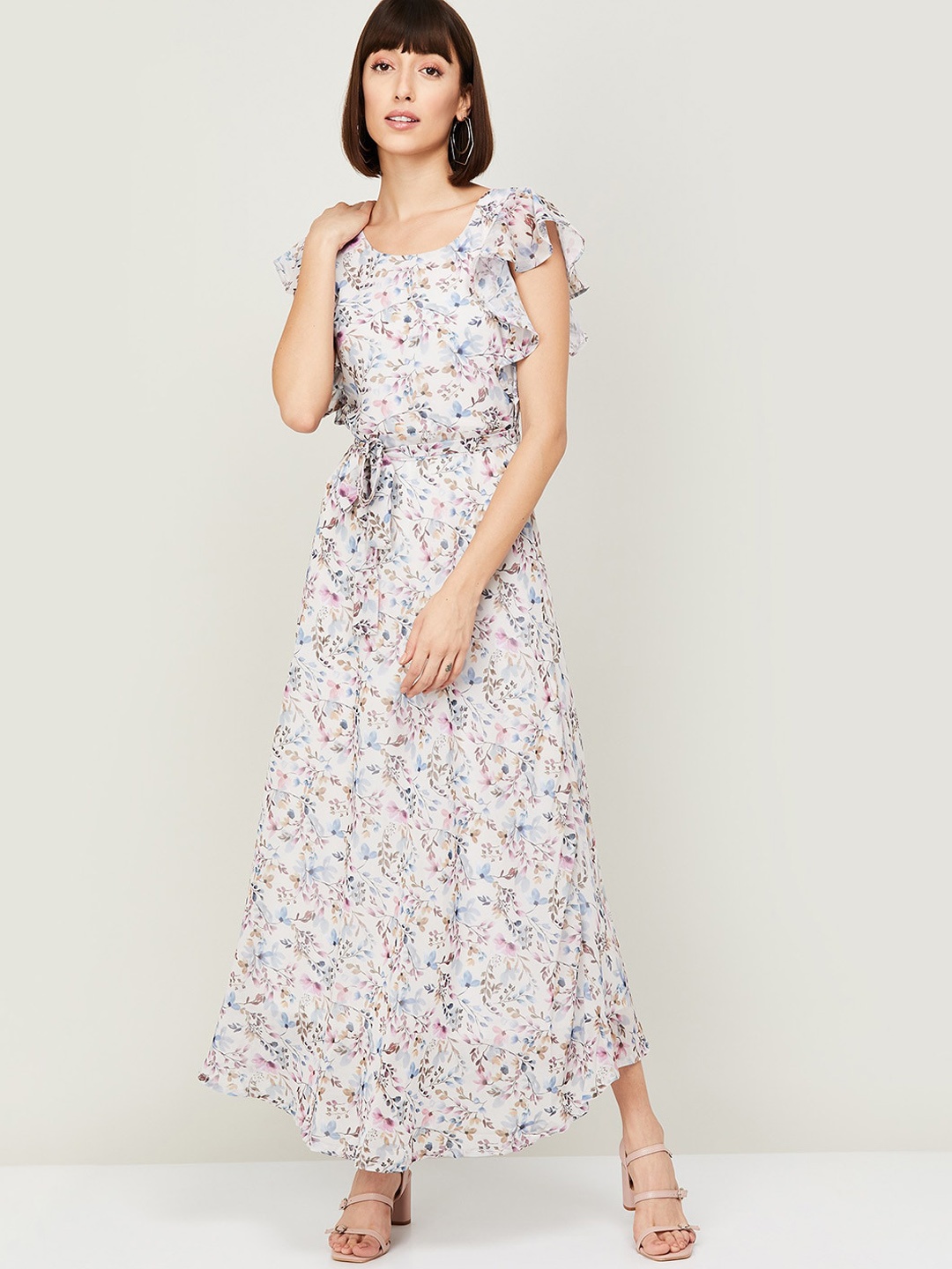 

CODE by Lifestyle White Floral Maxi Dress