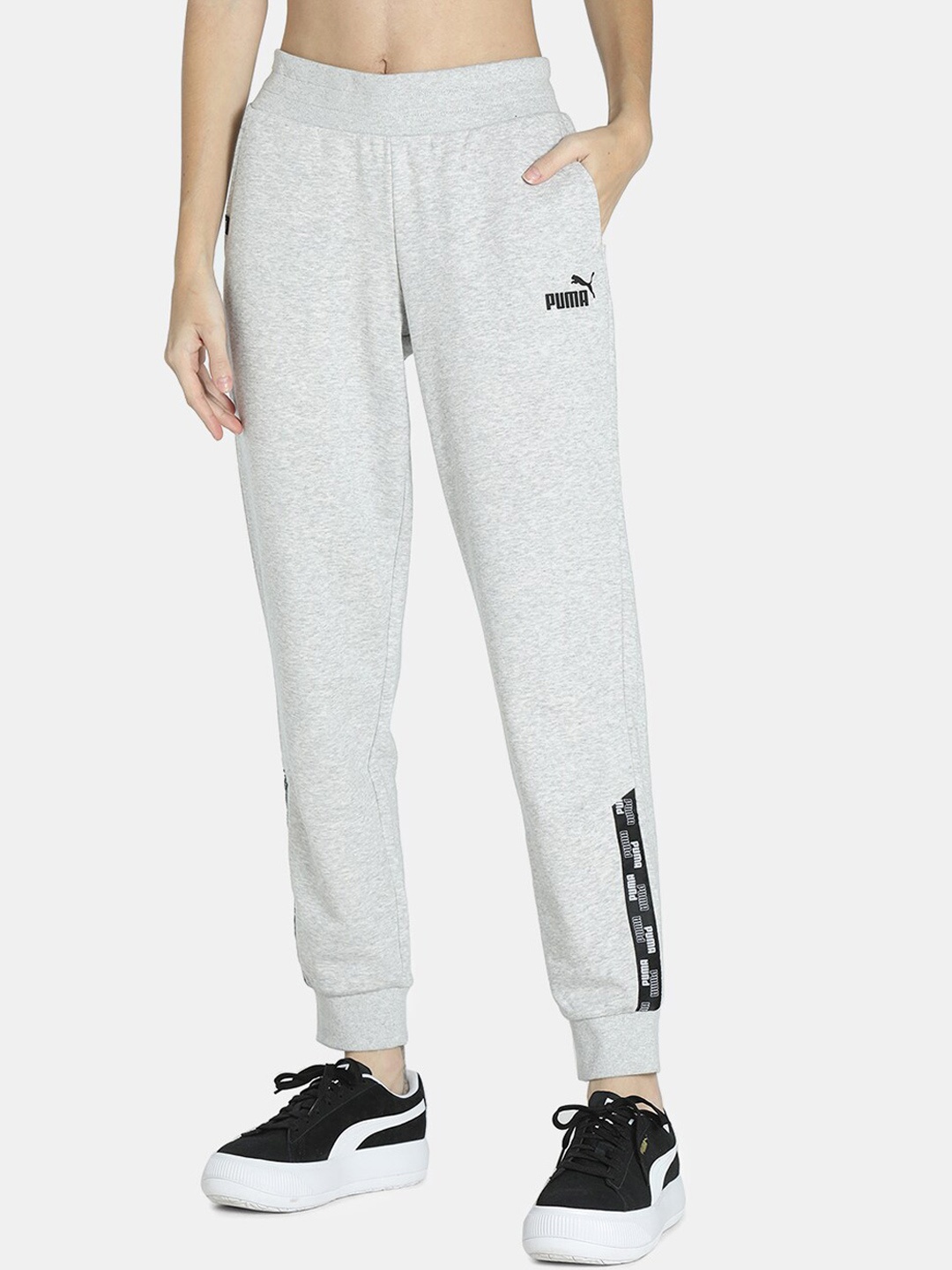 

Puma Women Grey Power Regular Fit Knitted Pants