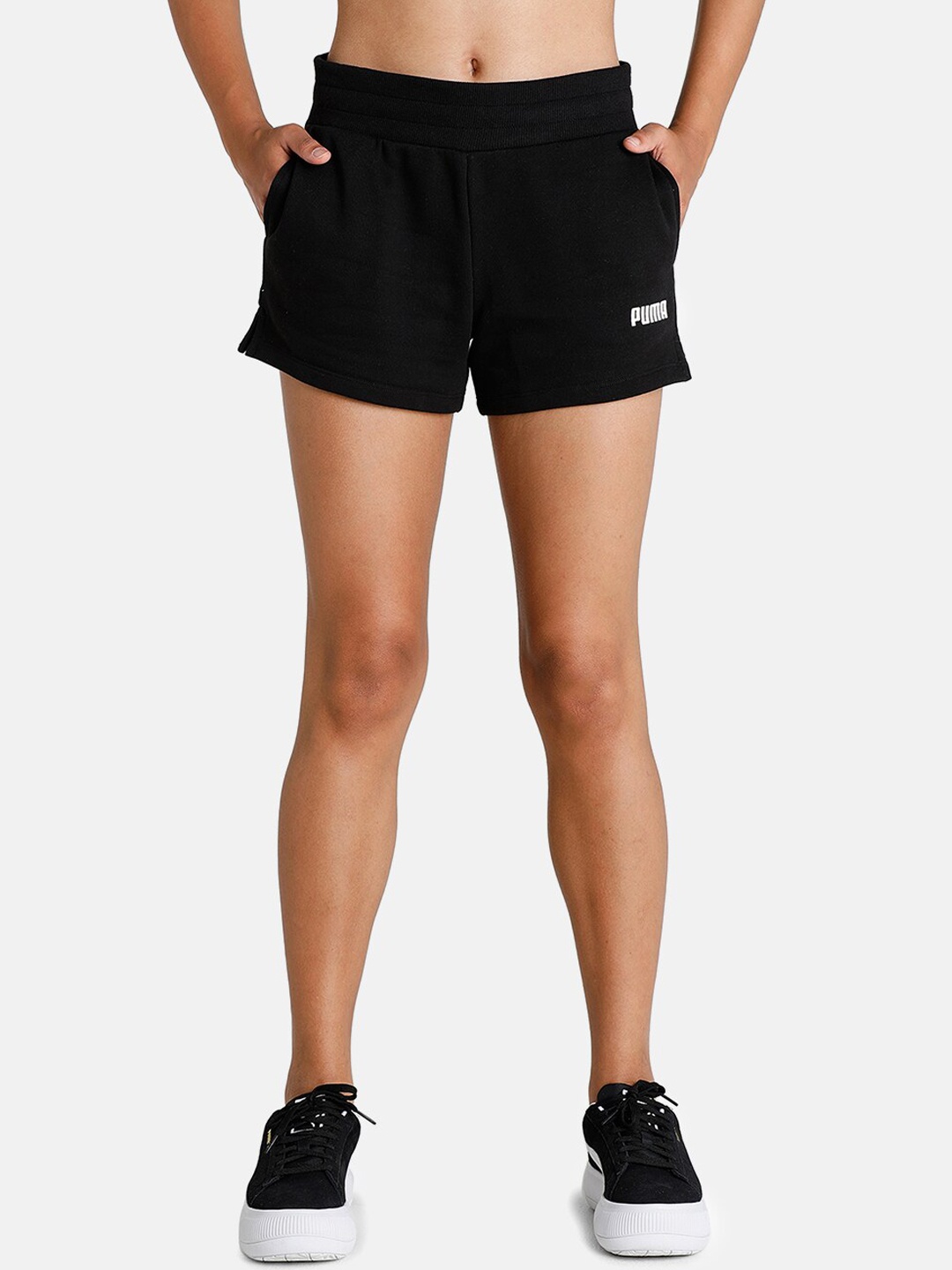

Puma Women Black Essential Regular Shorts