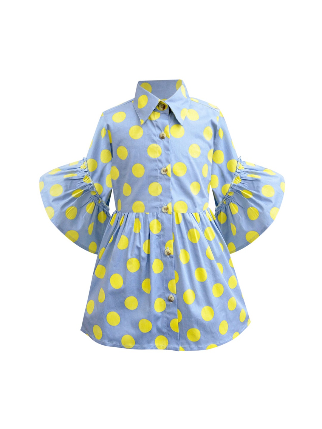 

A T U N Blue Shirt Dress